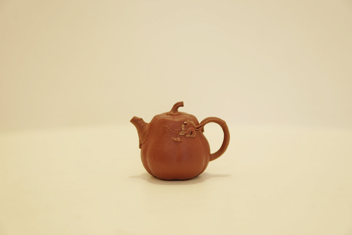 Yixing Zisha Pumpkin Teapot | Nan Gua | Traditional Chinese Kung Fu Tea Pot | Hong Jiangpo Red Clay | 70 cc / 2.4 oz Mini Teapot