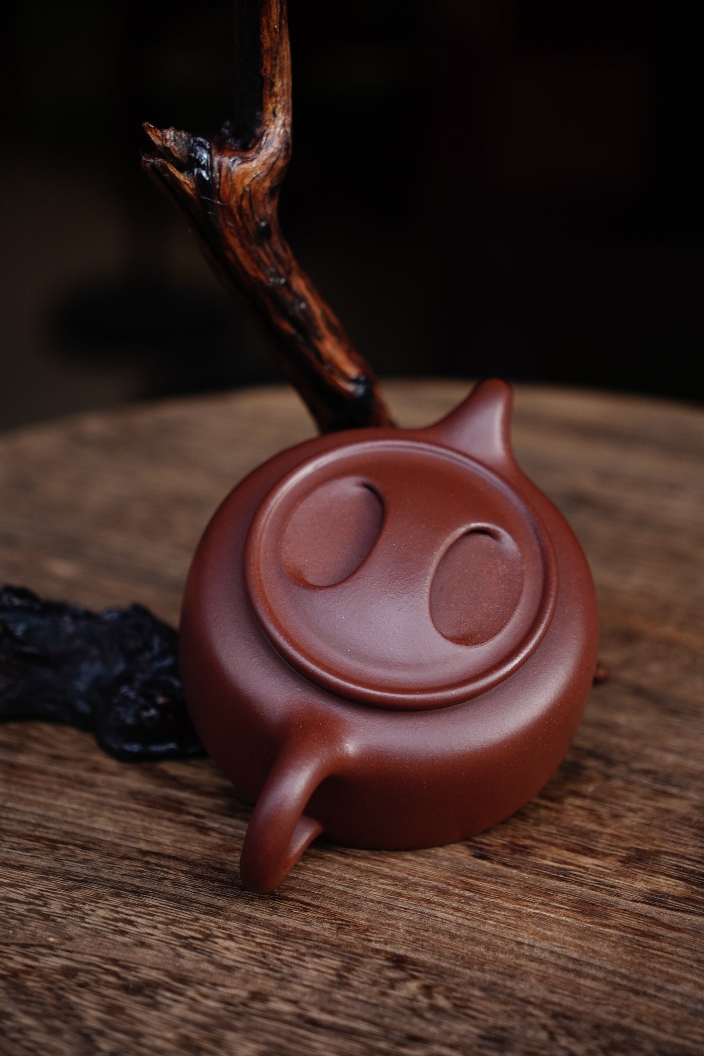 Full Handmade Niugailianzi Teapot Purple Clay 280ml
