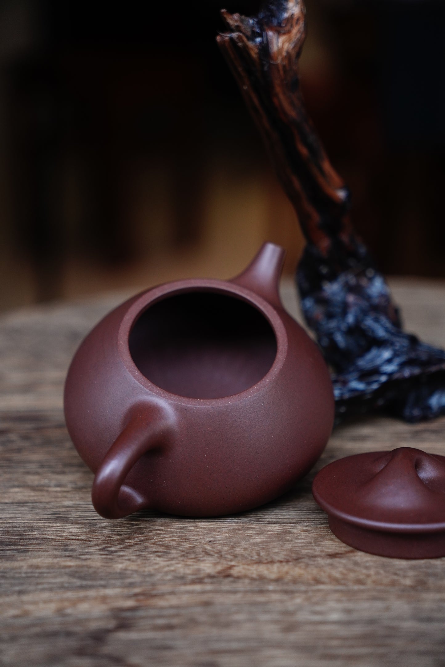 Full-Handmade Big manpiao teapot, purple clay, 210ml Collectible Zen Traditional Chinese Tea Art