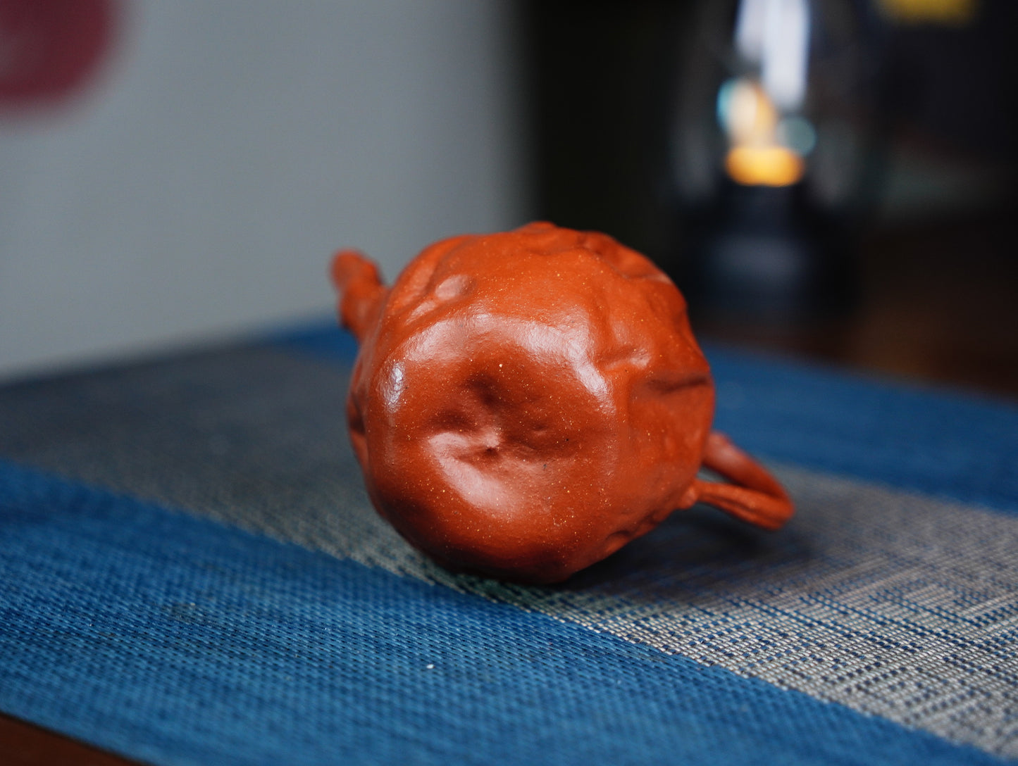 Vermilion (Zhuni) Zisha Teapot ‘Red Date’ 140ml - Classic Jujube Shape - Handmade Yixing Teapot for Oolong & Dan Cong Tea