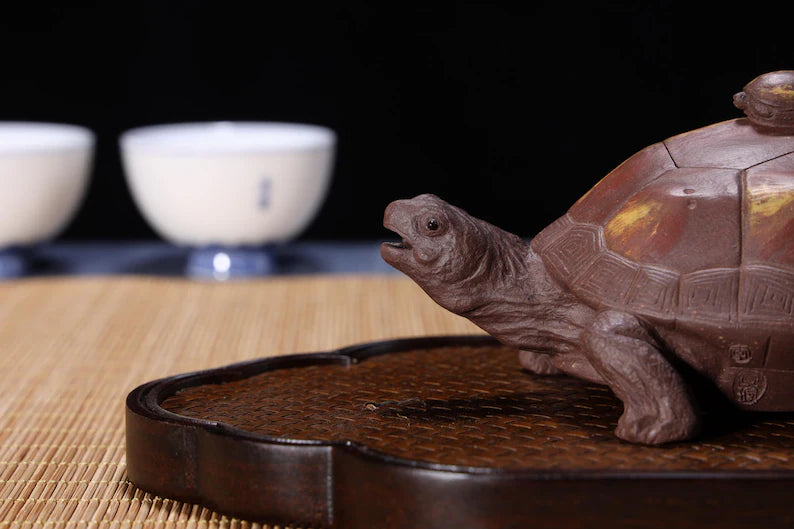 Handmade "Turtle Teapot" 120ml Yixing clay