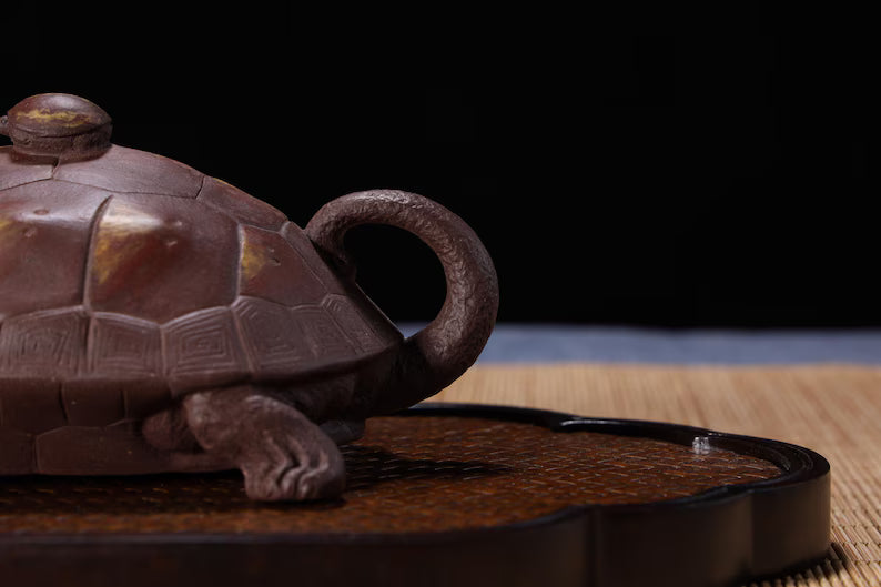Handmade "Turtle Teapot" 120ml Yixing clay