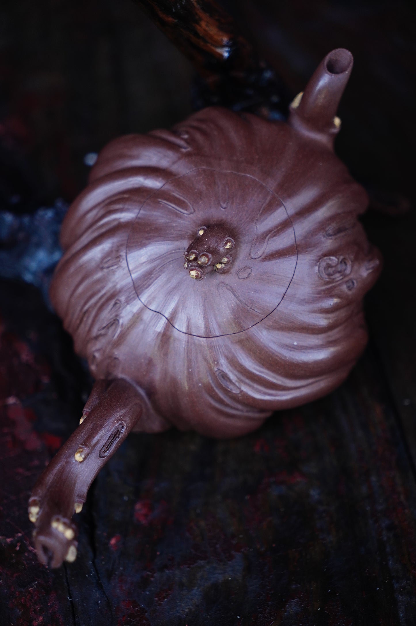 Natural Tree Stump Teapot Full handmade Unique Gift |Nature-Inspired Zisha Art | Unique Tree Trunk Design | Collectible Gongfu Teaware