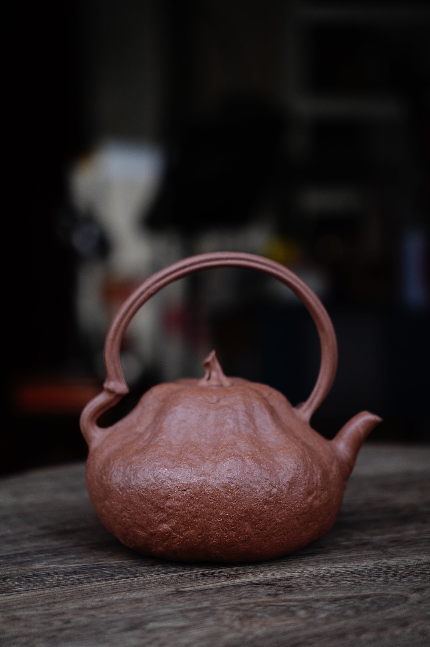 Handmade Yixing Zisha Pumpkin Teapot, Huang Jiangpo Clay, 500ml Chinese Tea Set