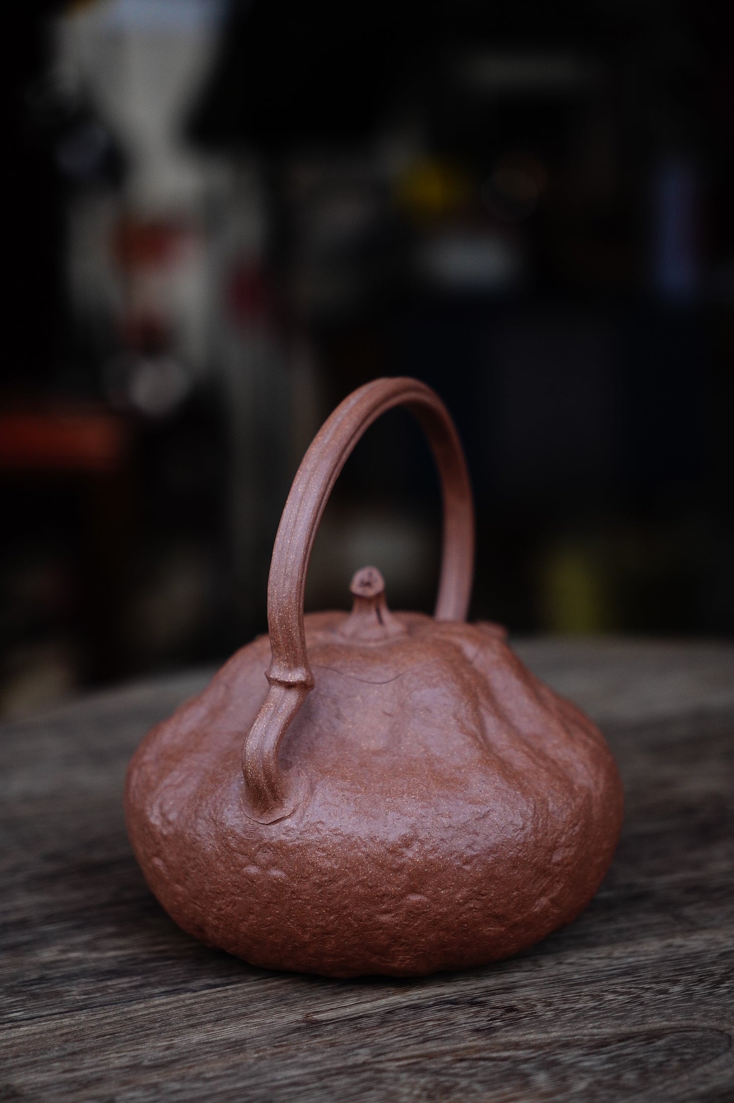 Handmade Yixing Zisha Pumpkin Teapot, Huang Jiangpo Clay, 500ml Chinese Tea Set