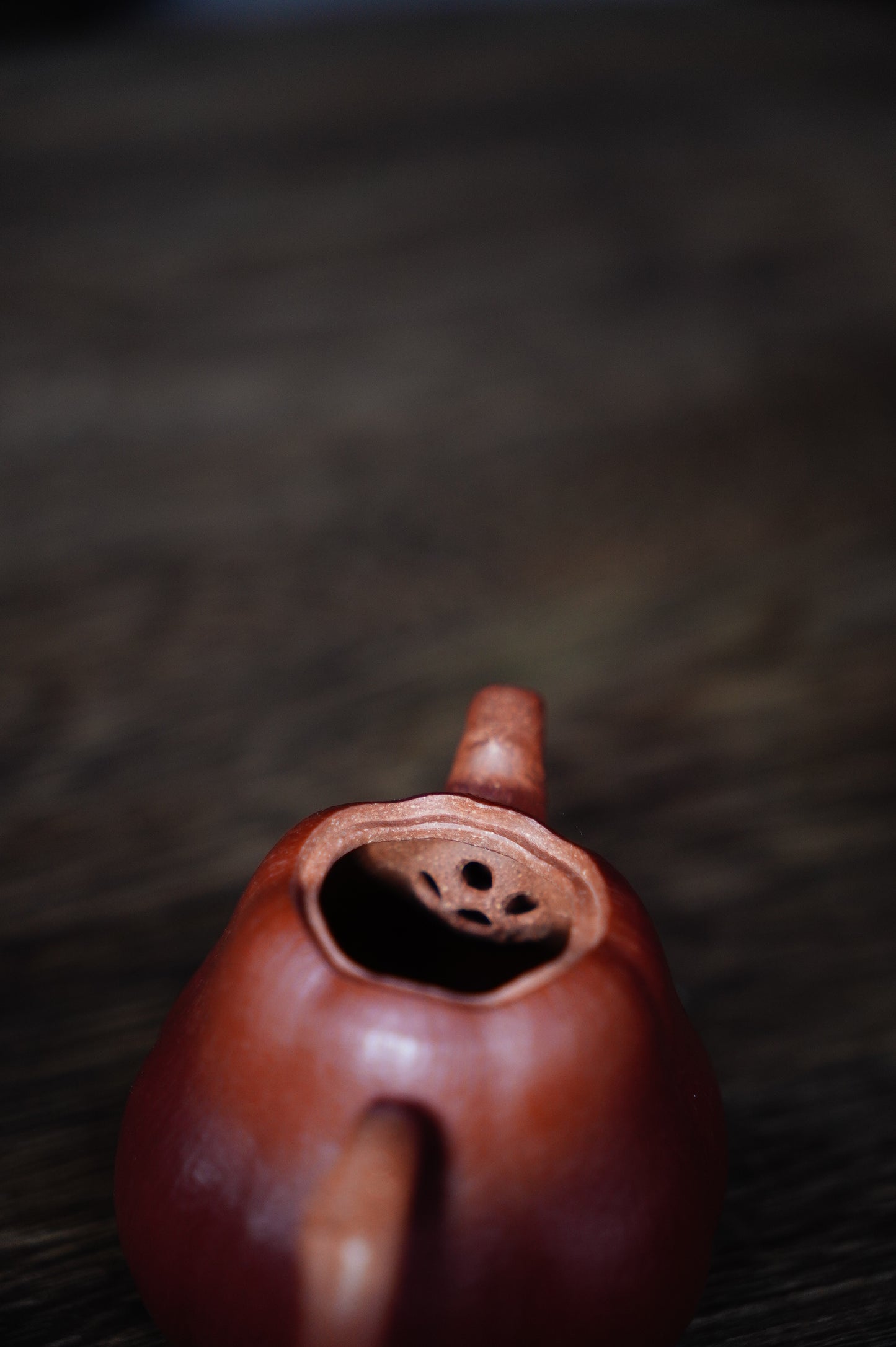 Handmade Yixing Zhu ni and red jiangpo clay Pumpkin Teapot, 60ml | Artistic Purple Clay Teapot, Gong Fu Cha, Unique Tea Ceremony