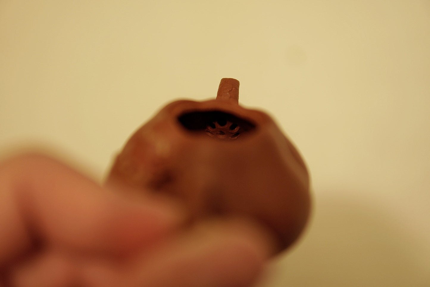 Yixing Zisha Mini Pumpkin Teapot | Nan Gua | Traditional Chinese Kung Fu Tea Pot | Hong Jiangpo Red Clay | 60 cc / 2.0 oz Tiny Teapot