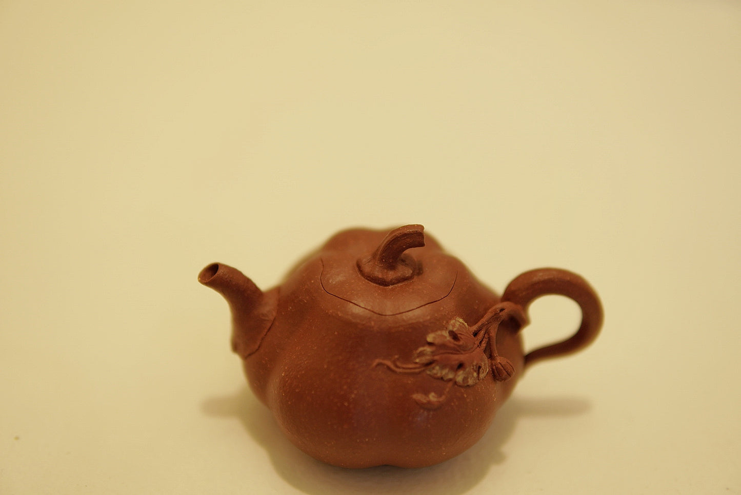 Yixing Zisha Mini Pumpkin Teapot | Nan Gua | Traditional Chinese Kung Fu Tea Pot | Hong Jiangpo Red Clay | 60 cc / 2.0 oz Tiny Teapot
