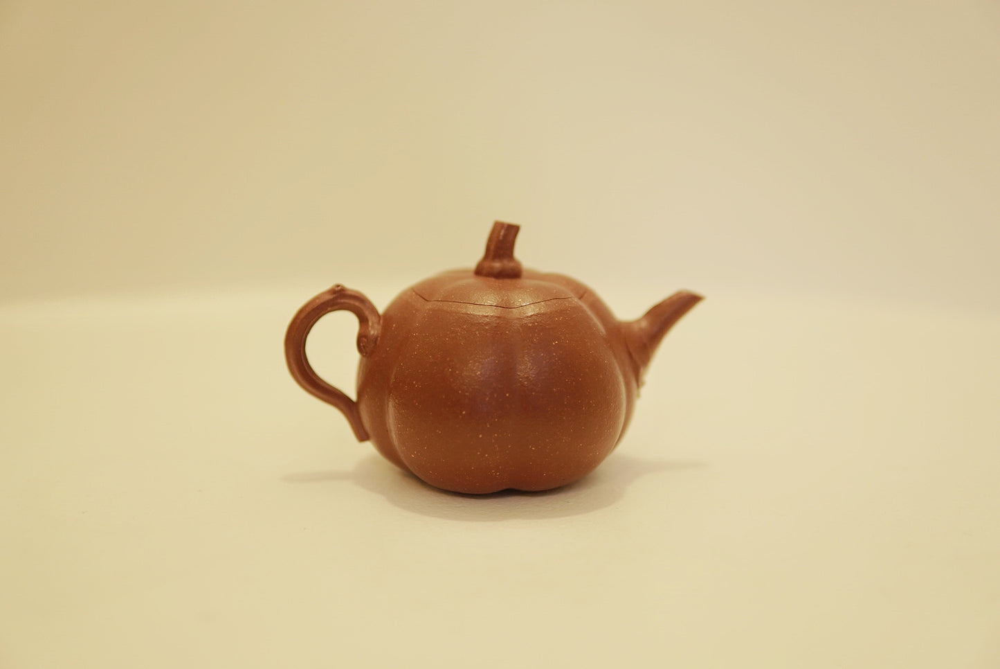 Rare Red Jiangpo Clay Pumpkin Teapot, 160ml | Dongling Style Yixing Zisha, Handcrafted Purple Clay Teapot for Gongfu Tea