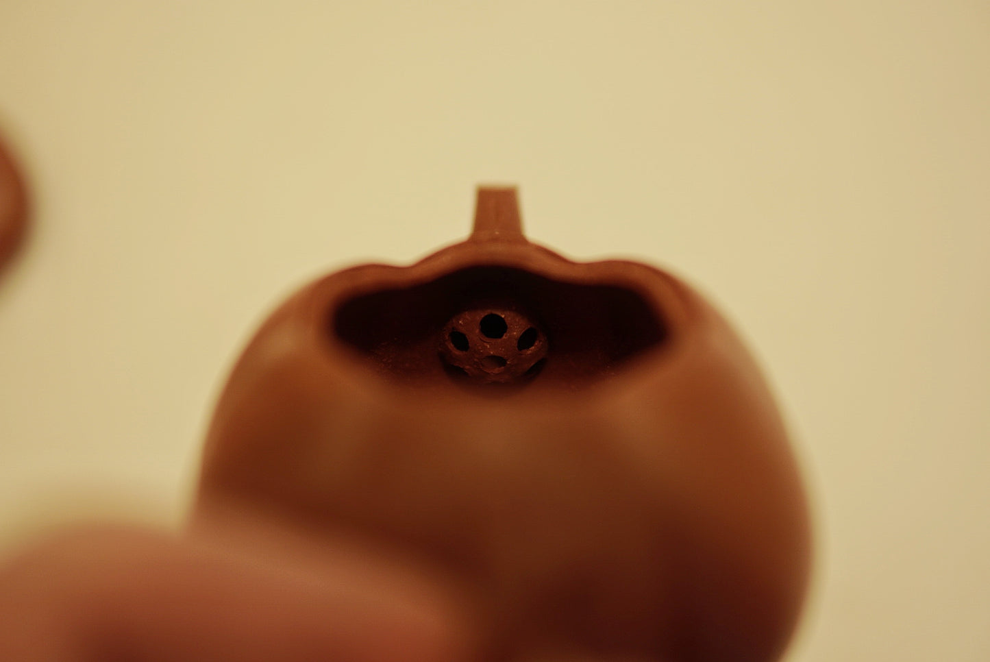 Rare Red Jiangpo Clay Pumpkin Teapot, 160ml | Dongling Style Yixing Zisha, Handcrafted Purple Clay Teapot for Gongfu Tea