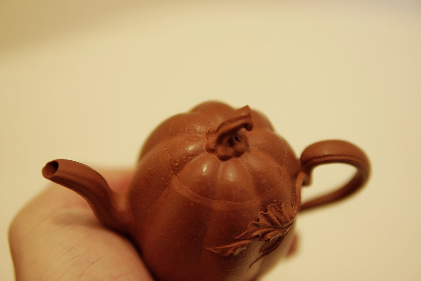 Rare Red Jiangpo Clay Teapot, Unique Elongated Pumpkin Shape 190ml | Handmade Yixing Zisha, Oval “Football” Inspired Artisan Teapot for Gongfu Tea
