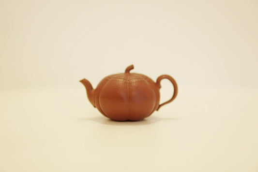 Yixing Zisha Mini Pumpkin Teapot | Nan Gua | Traditional Chinese Kung Fu Tea Pot | Hong Jiangpo Red Clay | 60 cc / 2.0 oz Tiny Teapot
