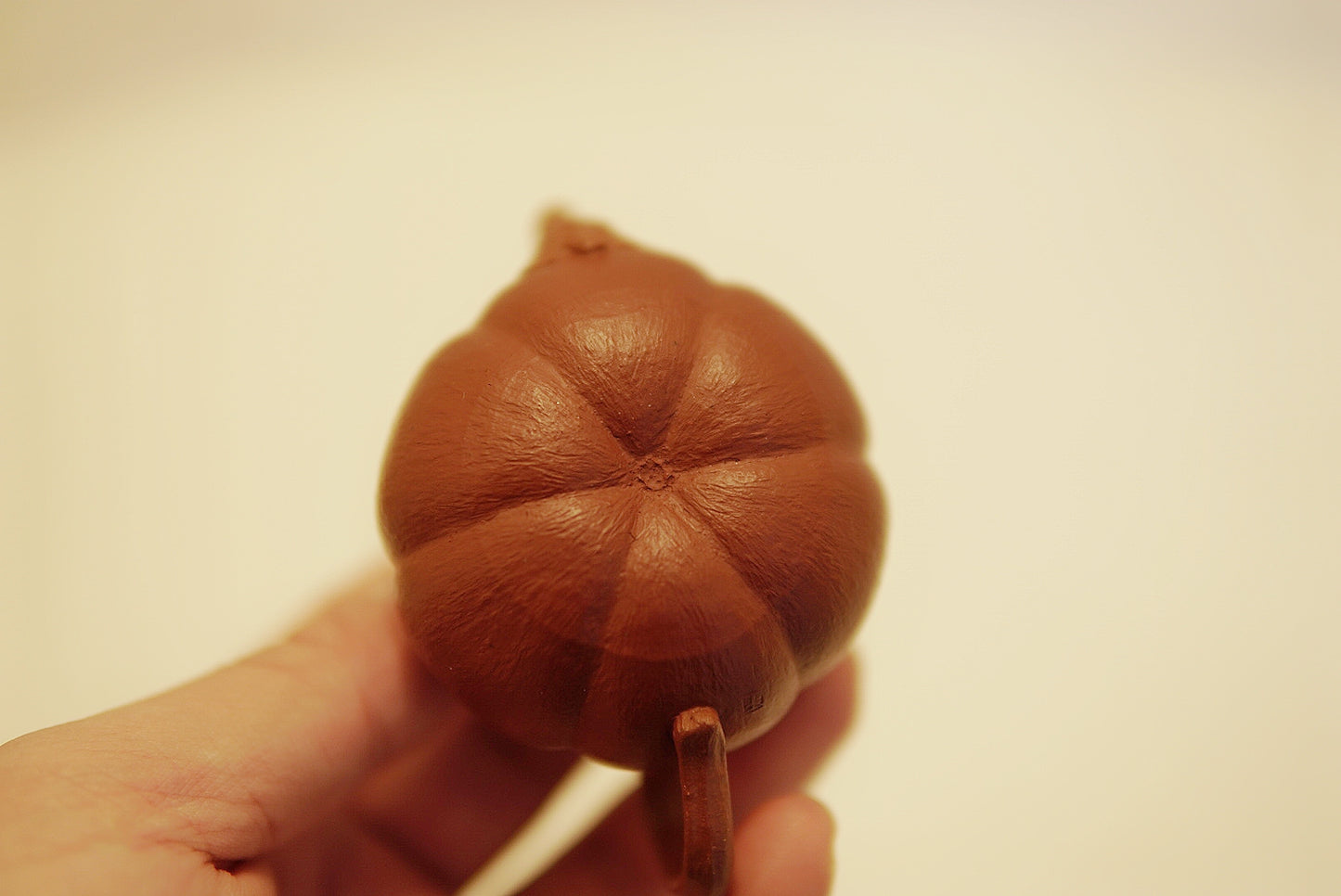 Yixing Zisha Mini Pumpkin Teapot | Nan Gua | Traditional Chinese Kung Fu Tea Pot | Hong Jiangpo Red Clay | 60 cc / 2.0 oz Tiny Teapot