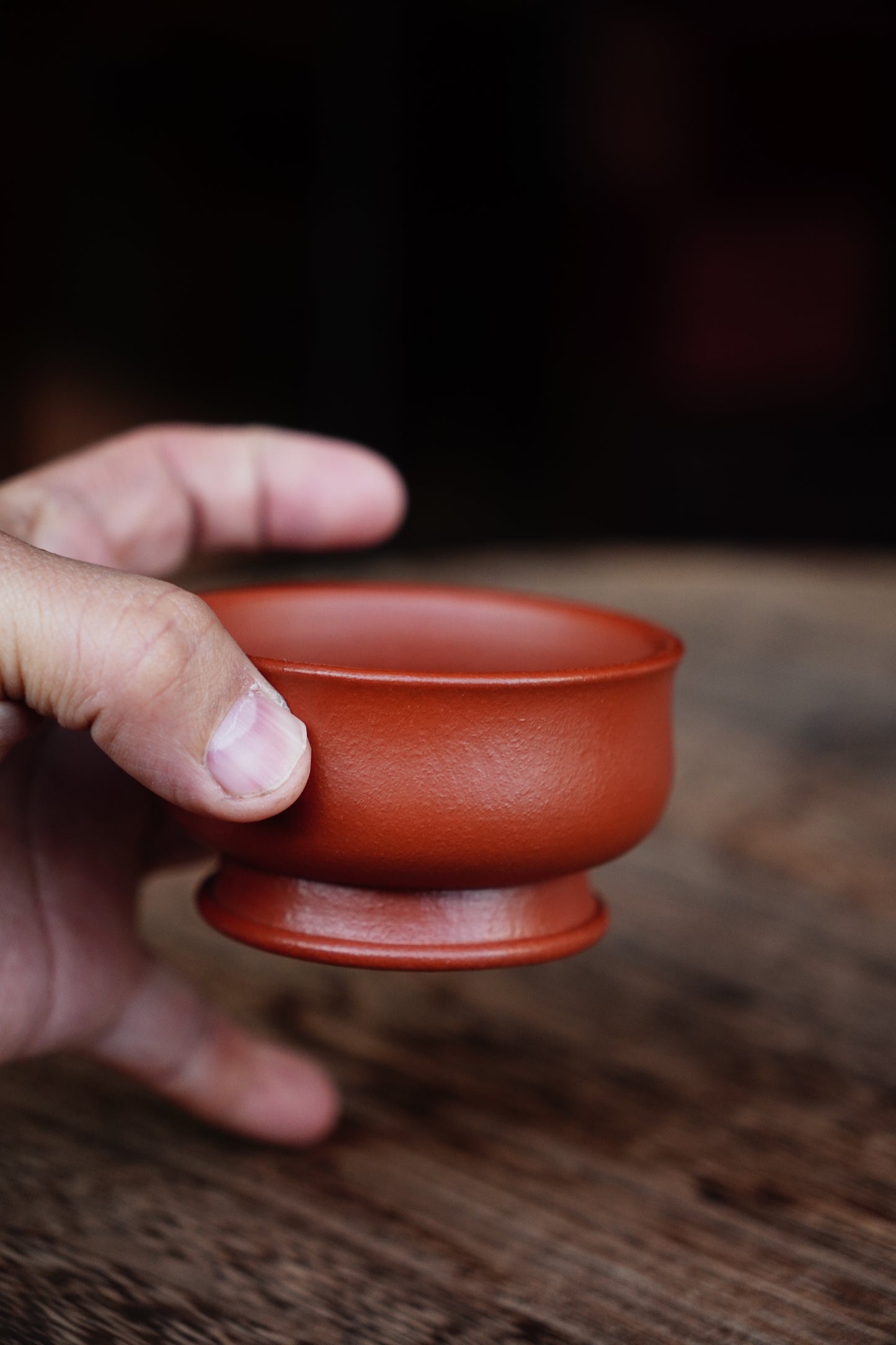 Antique-Style Zisha Teacup - Unglazed, Natural Clay Patina, Improves Tea Flavor 50ml