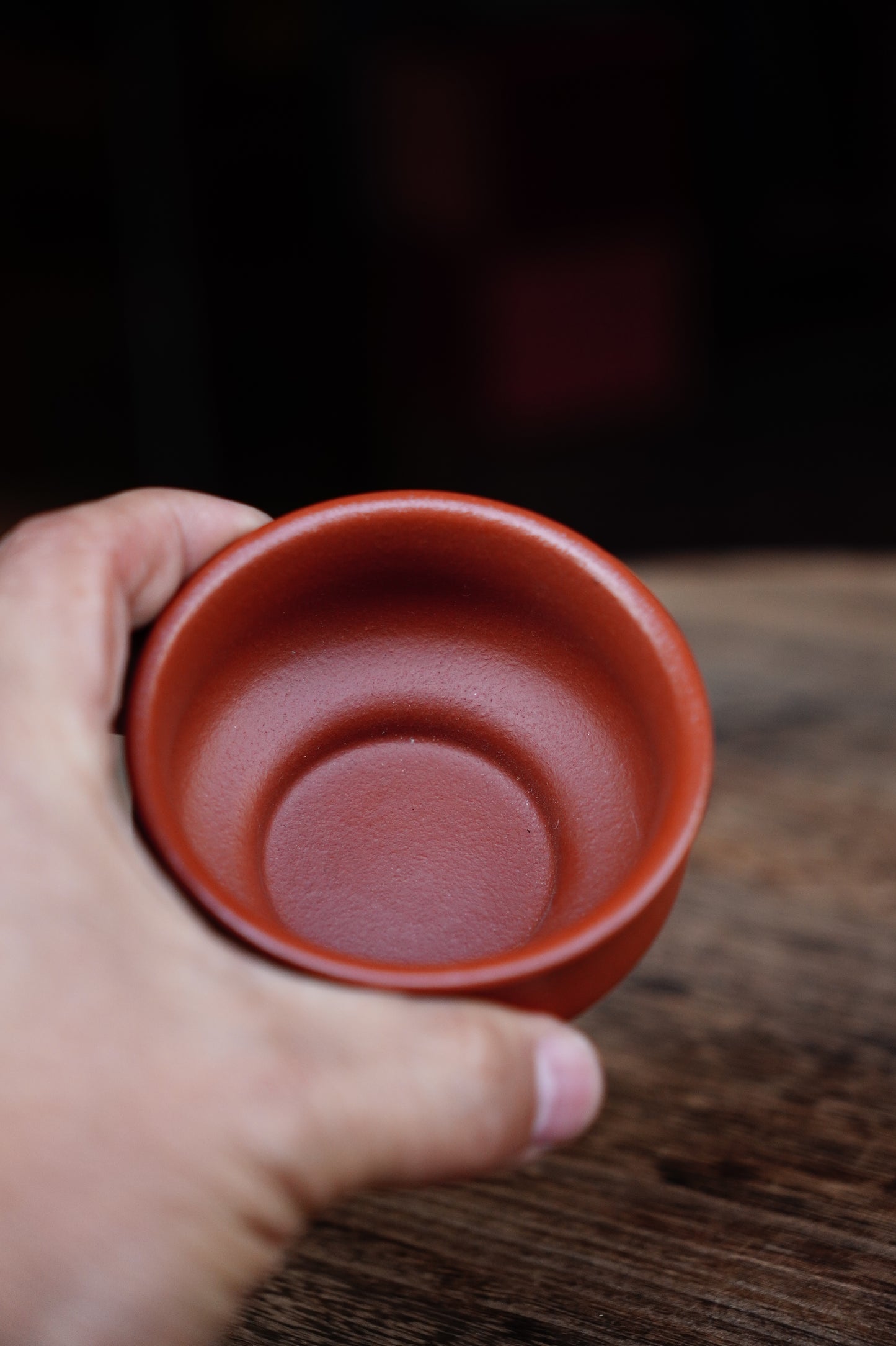 Antique-Style Zisha Teacup - Unglazed, Natural Clay Patina, Improves Tea Flavor 50ml