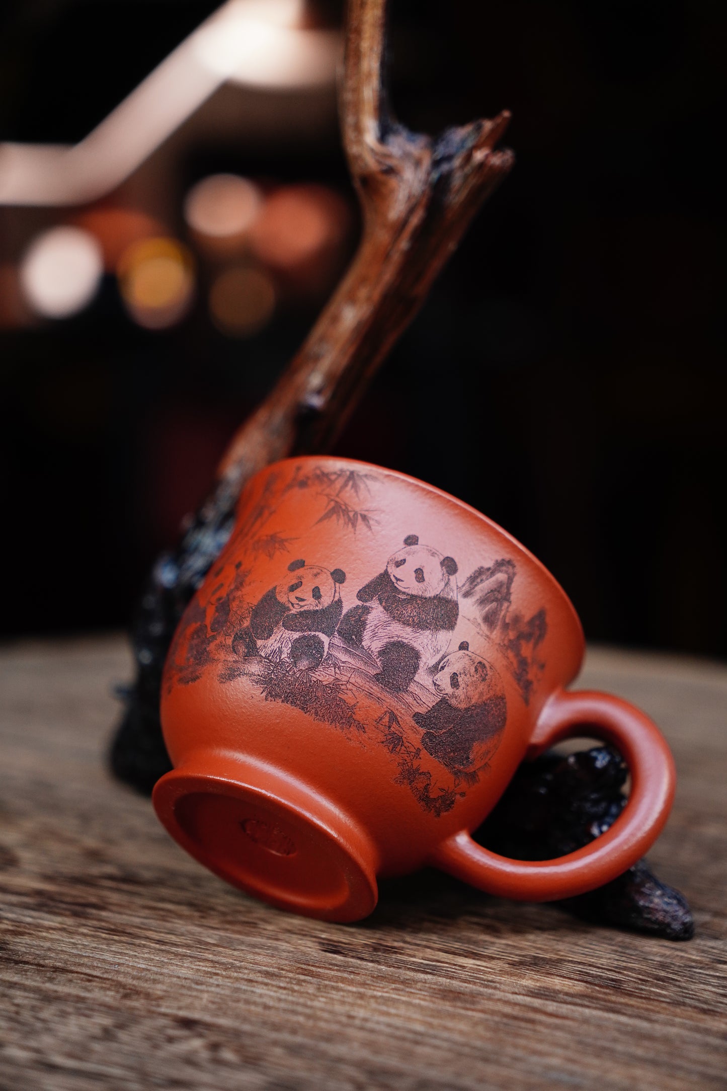 Antique-Style Zisha Teacup - Unglazed, Natural Clay Patina, Improves Tea Flavor
