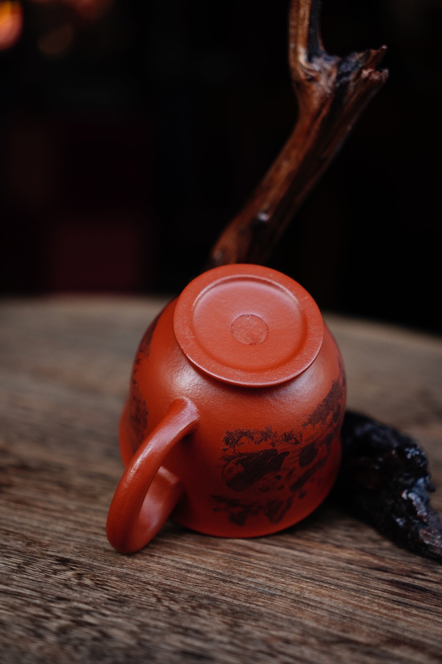 Antique-Style Zisha Teacup - Unglazed, Natural Clay Patina, Improves Tea Flavor