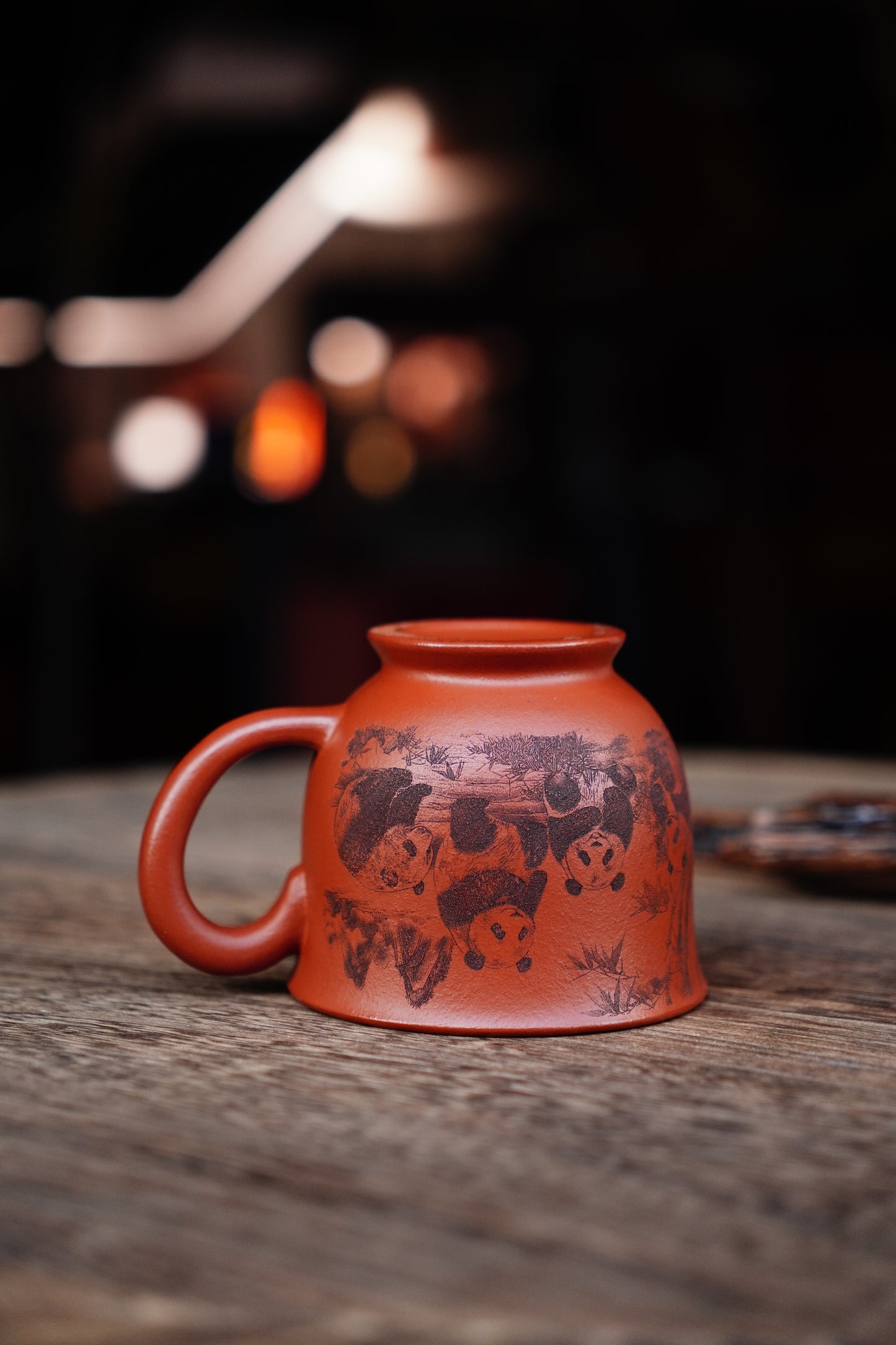 Antique-Style Zisha Teacup - Unglazed, Natural Clay Patina, Improves Tea Flavor