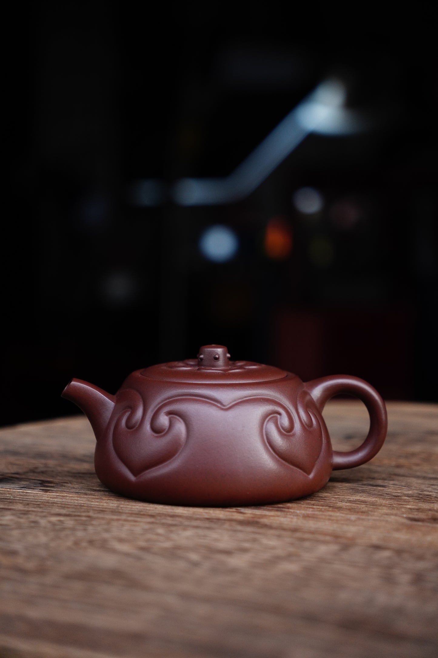 Handmade Yixing Zisha Teapot-Jinglan Well Curb Design with Ruyi Motif, Collectible Chinese Purple Clay Pot for Gongfu Tea 260ml