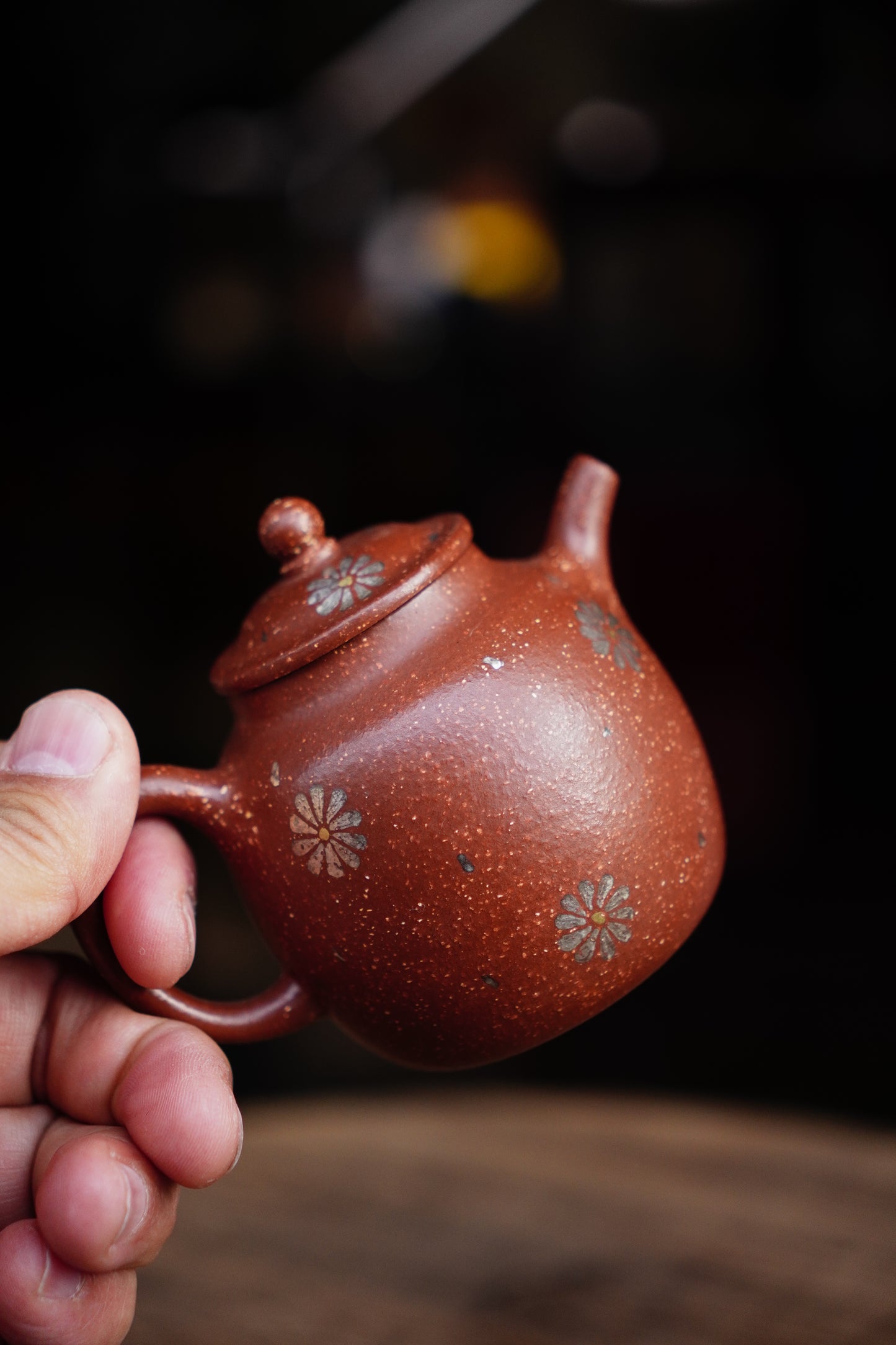 Handcrafted Yuanbao Yixing Zisha Teapot-Traditional Chinese Purple Clay Artisan Teapot for Gongfu Tea Red Jiangpo clay 160ml
