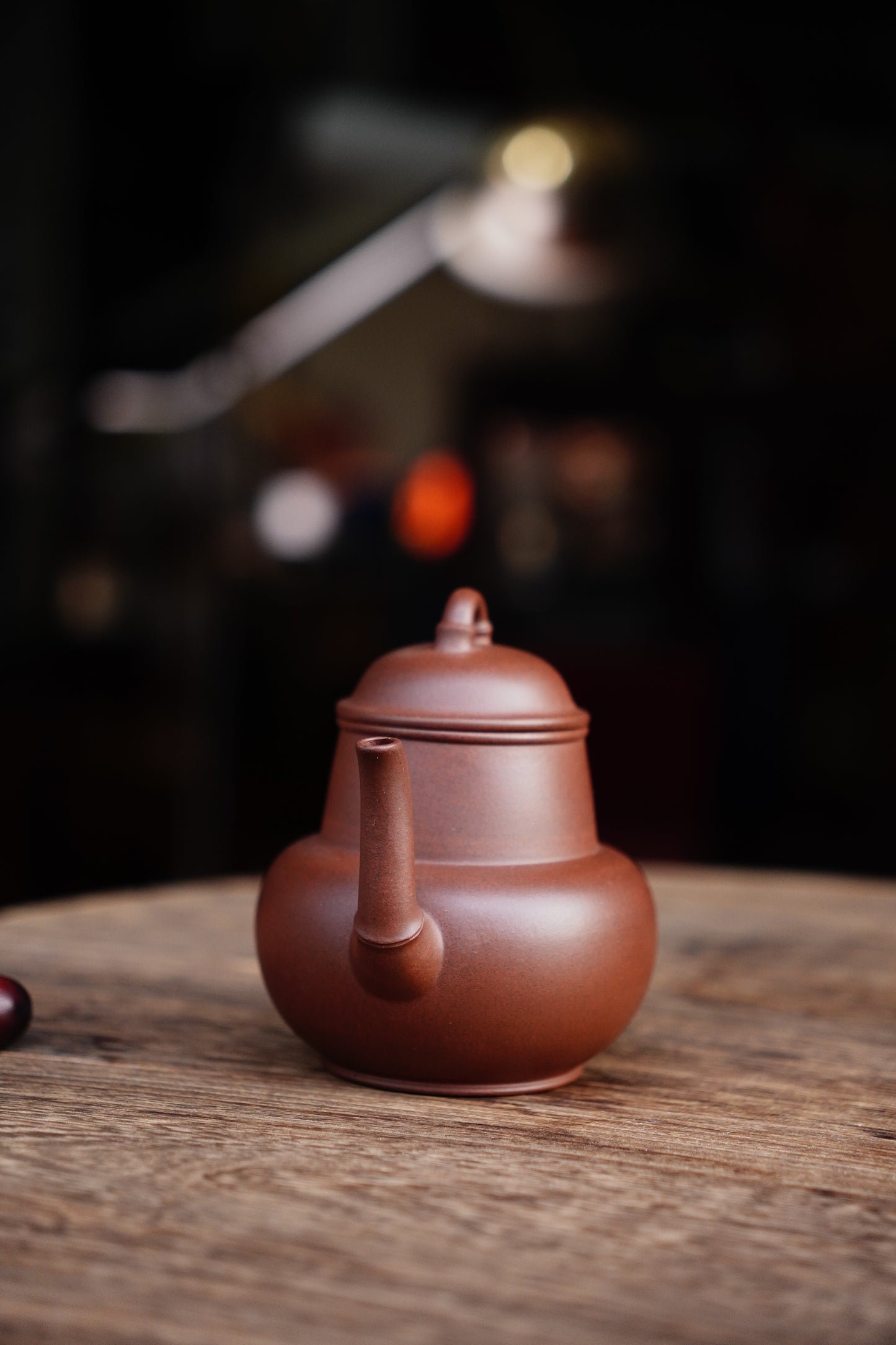 Handcrafted Buddha Belly Bamboo Yixing Teapot - Natural Zisha Clay, Chinese Tea Ceremony Artistry, Collectible Zen Gift 220ML