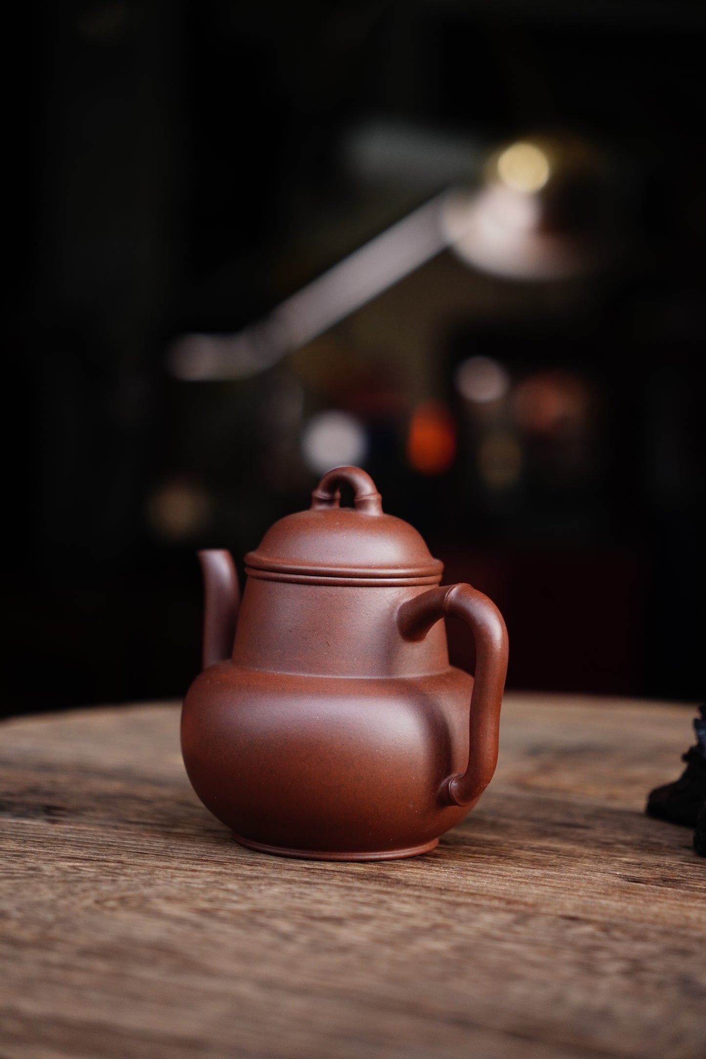 Handcrafted Buddha Belly Bamboo Yixing Teapot - Natural Zisha Clay, Chinese Tea Ceremony Artistry, Collectible Zen Gift 220ML