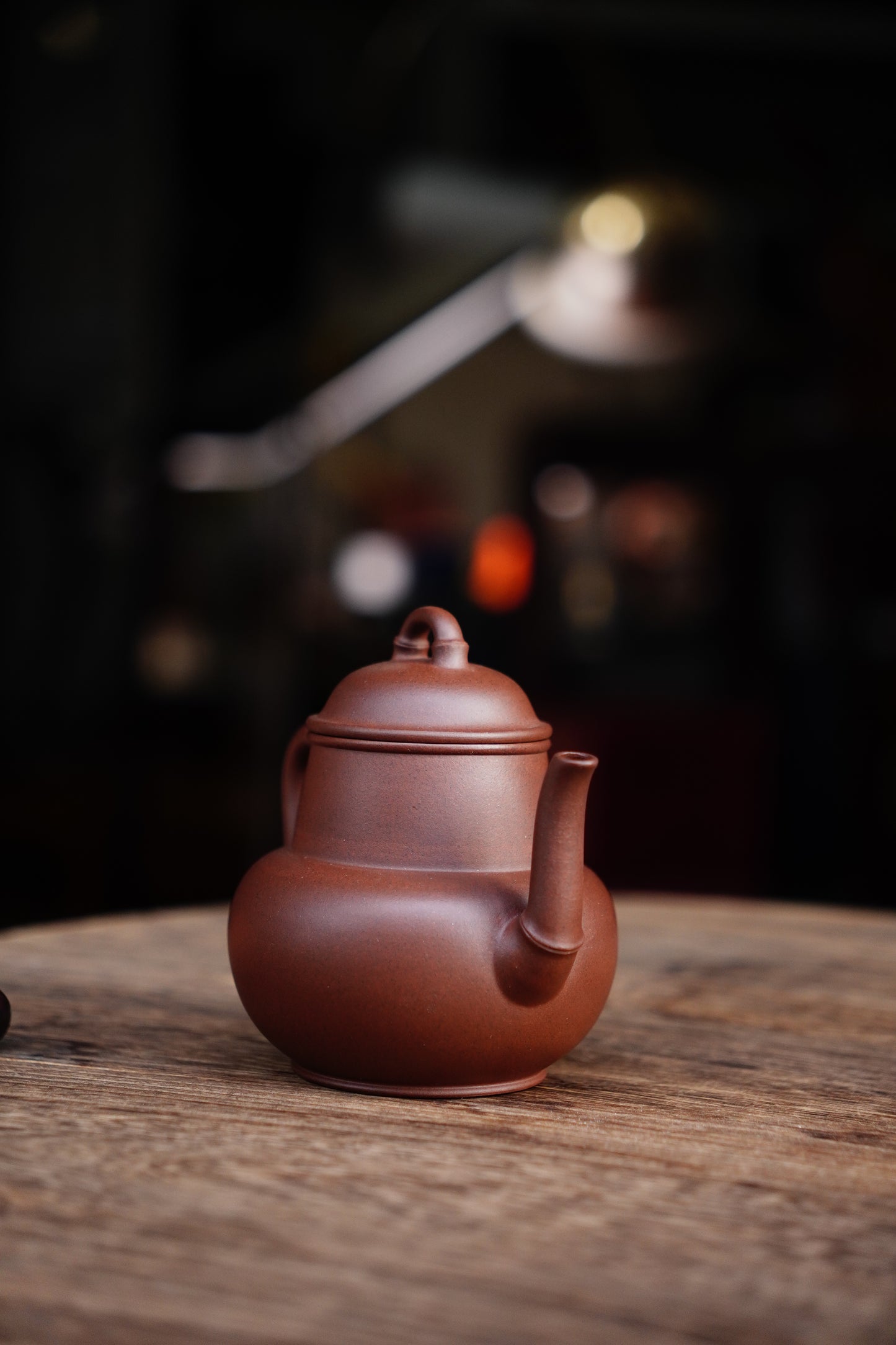 Handcrafted Buddha Belly Bamboo Yixing Teapot - Natural Zisha Clay, Chinese Tea Ceremony Artistry, Collectible Zen Gift 220ML