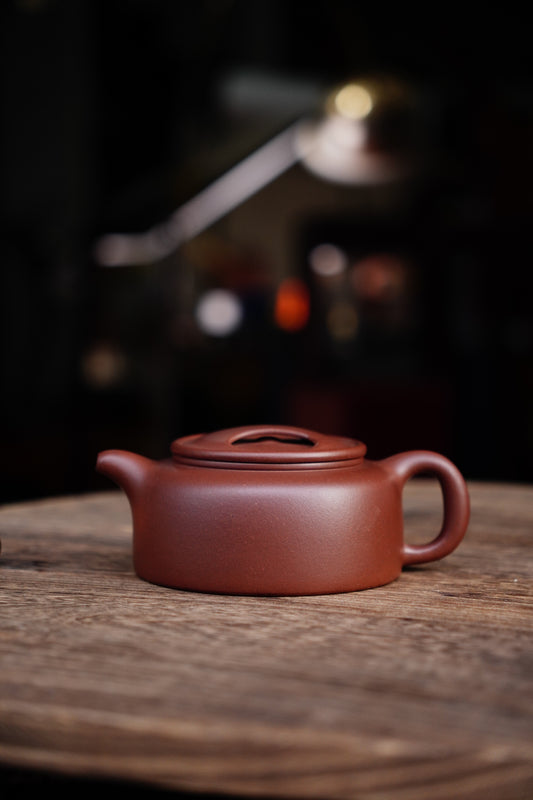 Full Handmade Niugailianzi Teapot Purple Clay 280ml