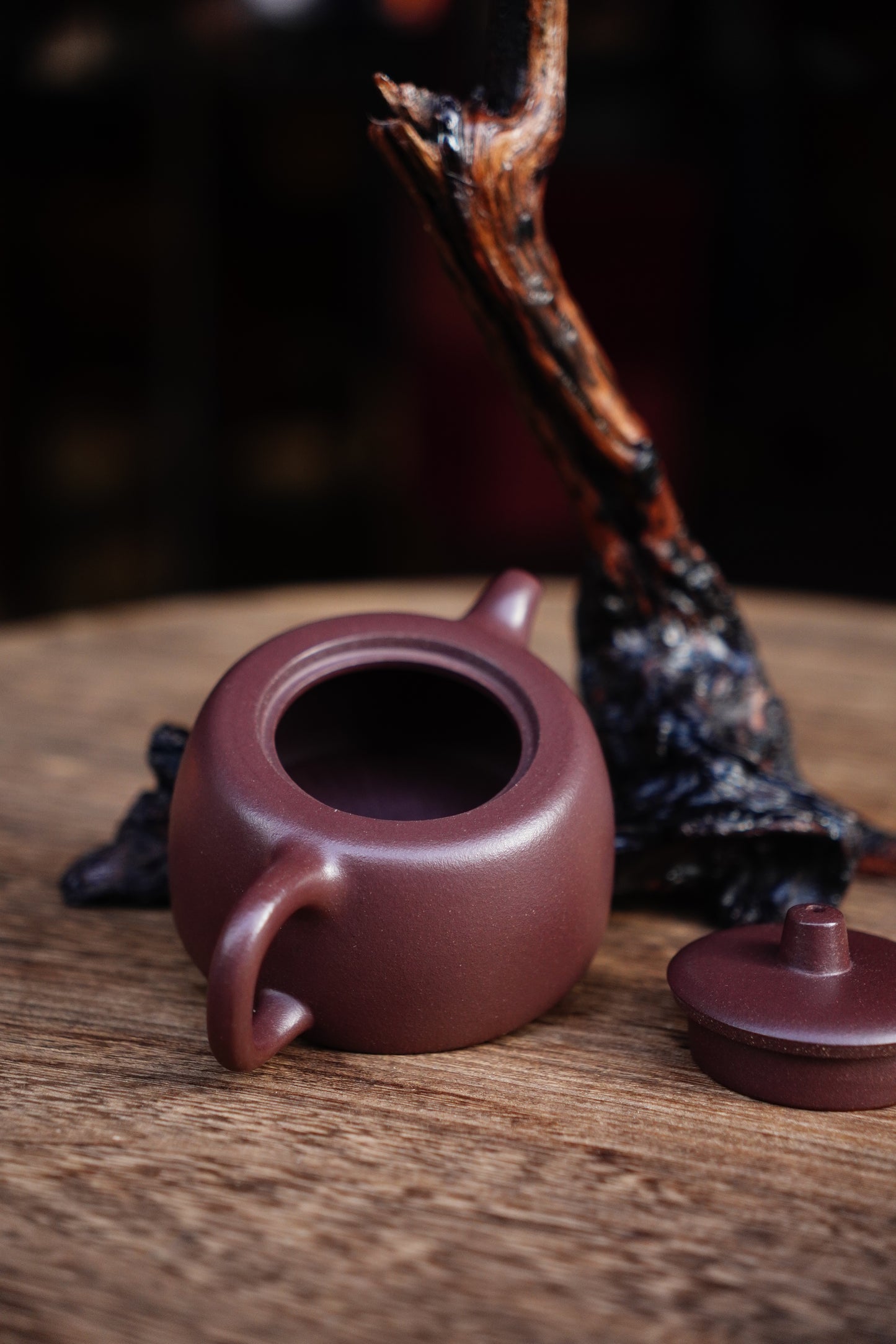 Handmade Jinglan purple clay teapot 150ml