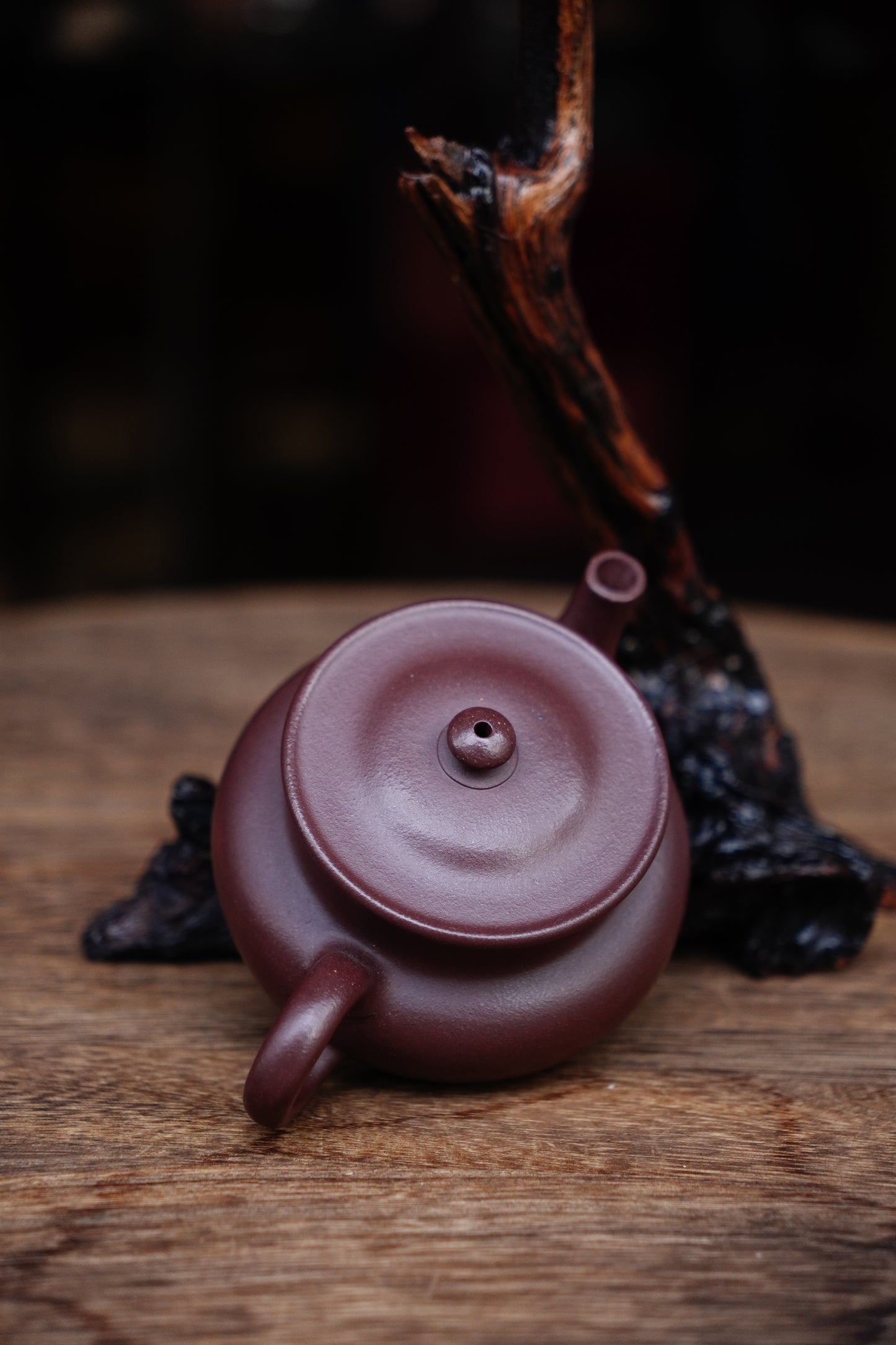 Handmade Yixing xianteapot 200ml Zisha Purple caly