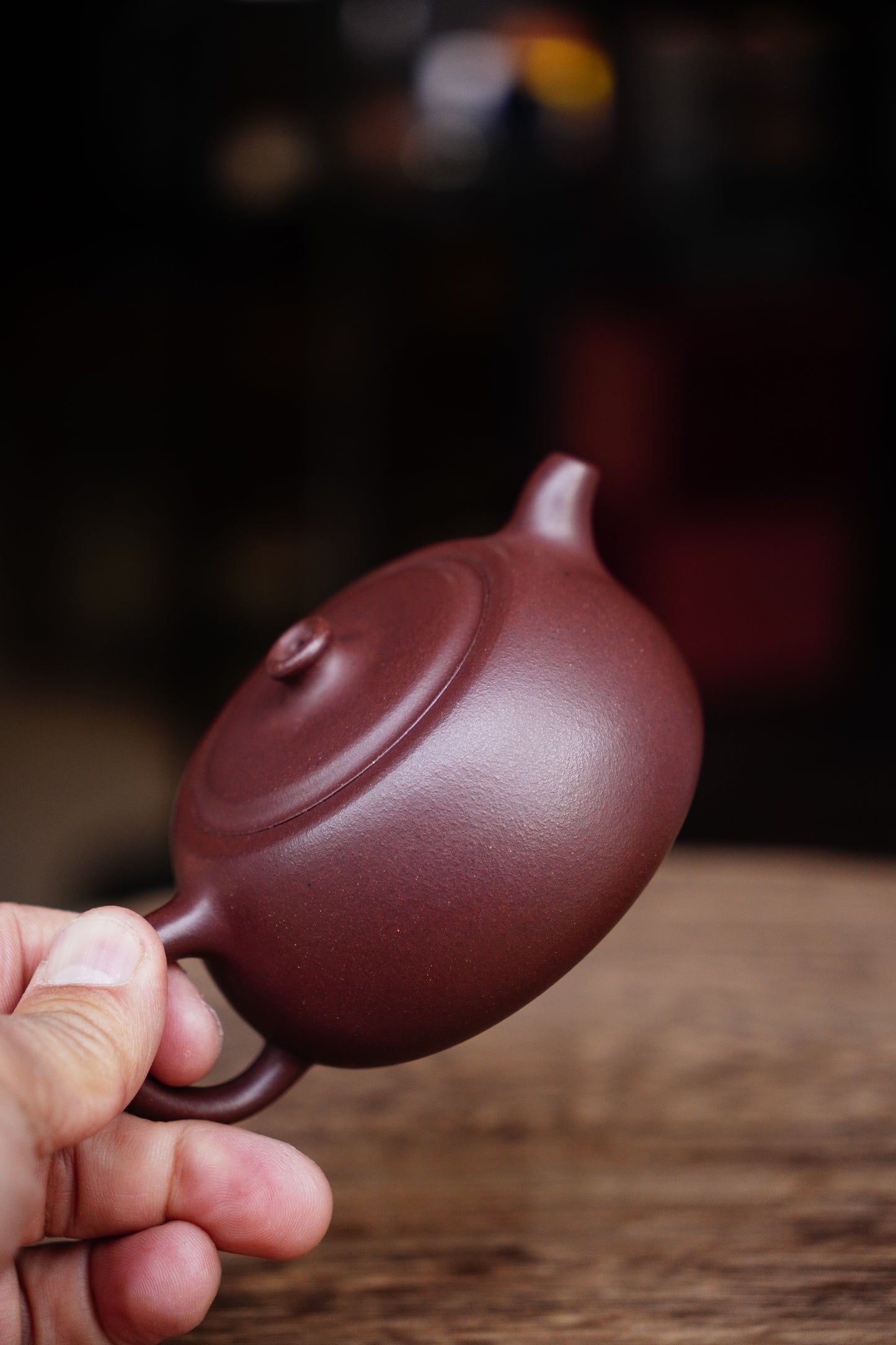 Full-Handmade Tangshi Jinglan teapot, purple clay, 200ml Collectible Zen Traditional Chinese Tea Art
