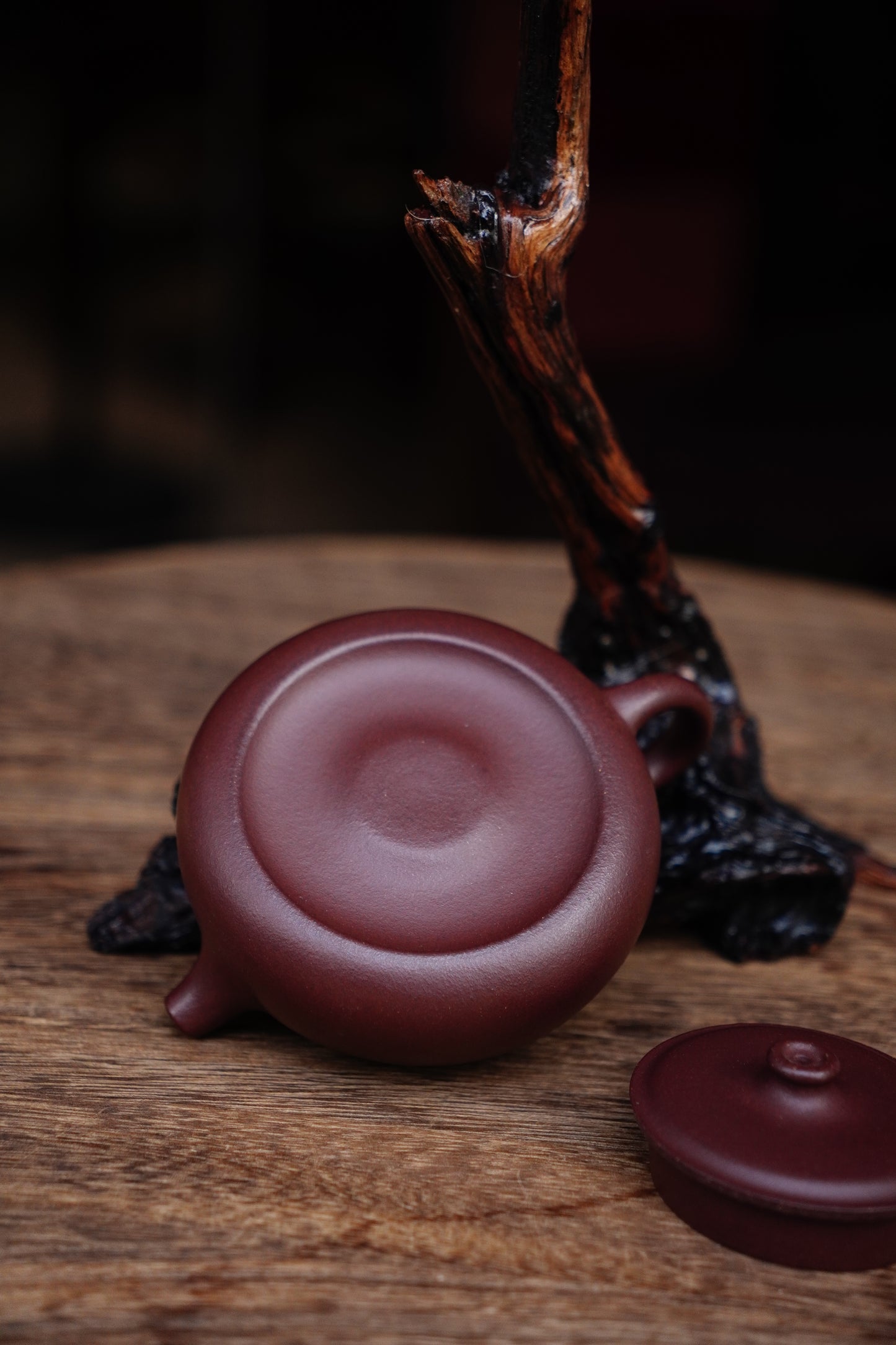 Full-Handmade Tangshi Jinglan teapot, purple clay, 200ml Collectible Zen Traditional Chinese Tea Art
