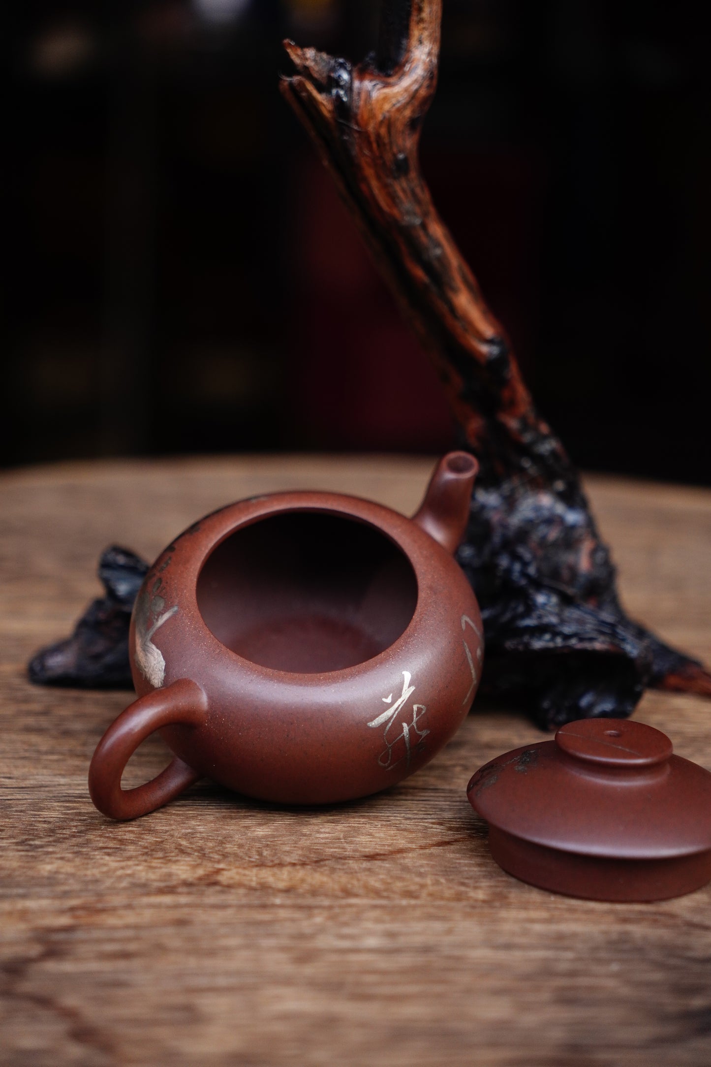 Handmade Julunzhu Teapot purple clay, 150ml