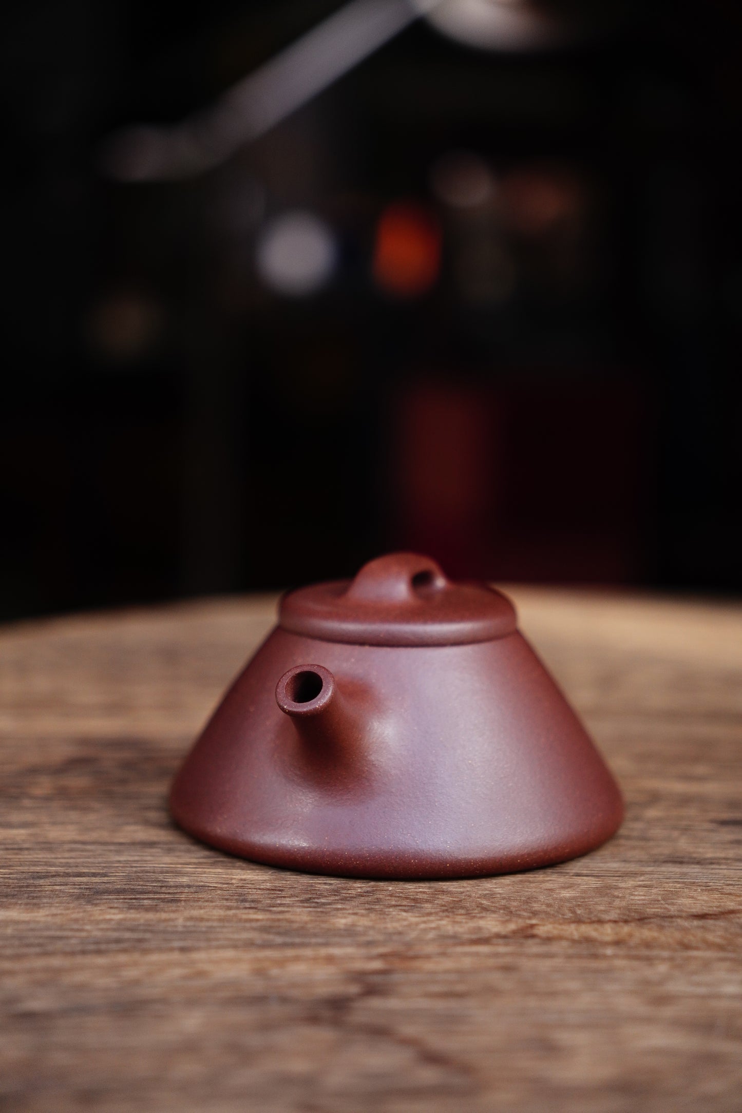 Handmade wenpiao teapot, Purple clay 170ml