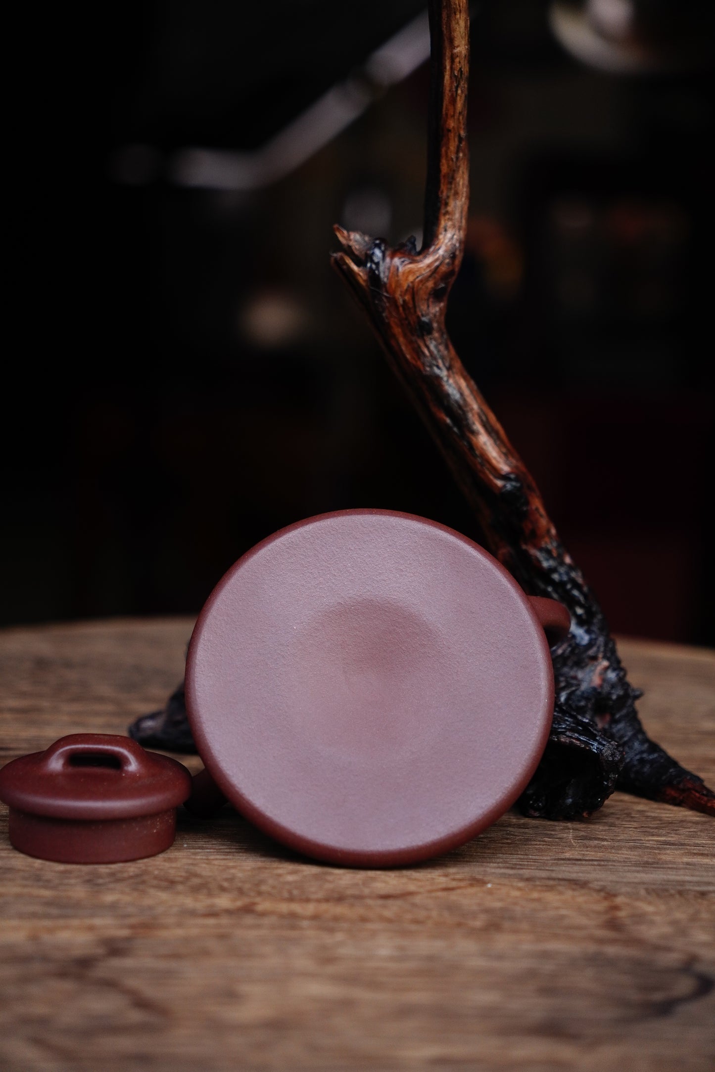 Handmade wenpiao teapot, Purple clay 170ml