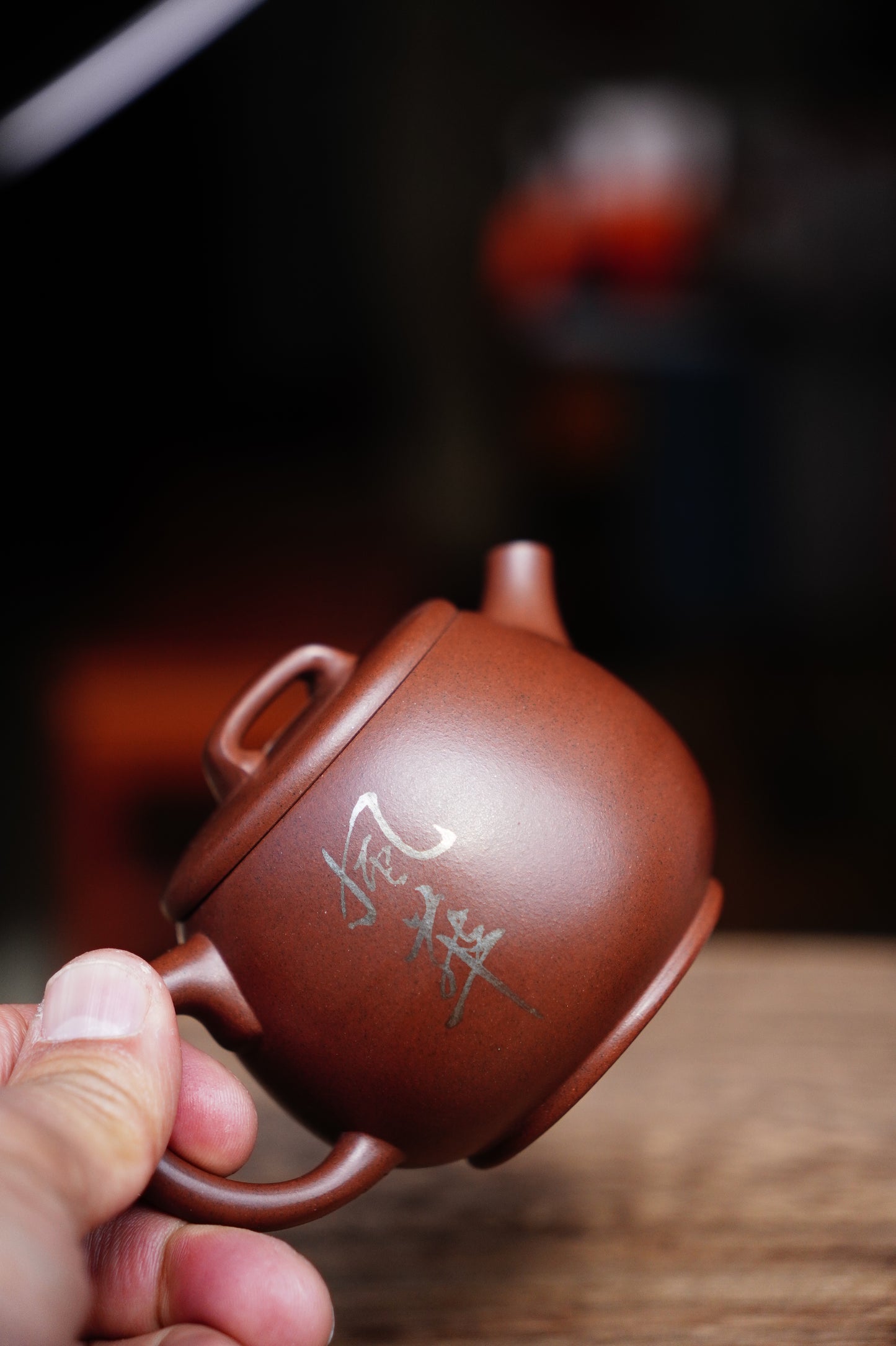 Handmade Wandang teapot,  Yixing Zisha clay
