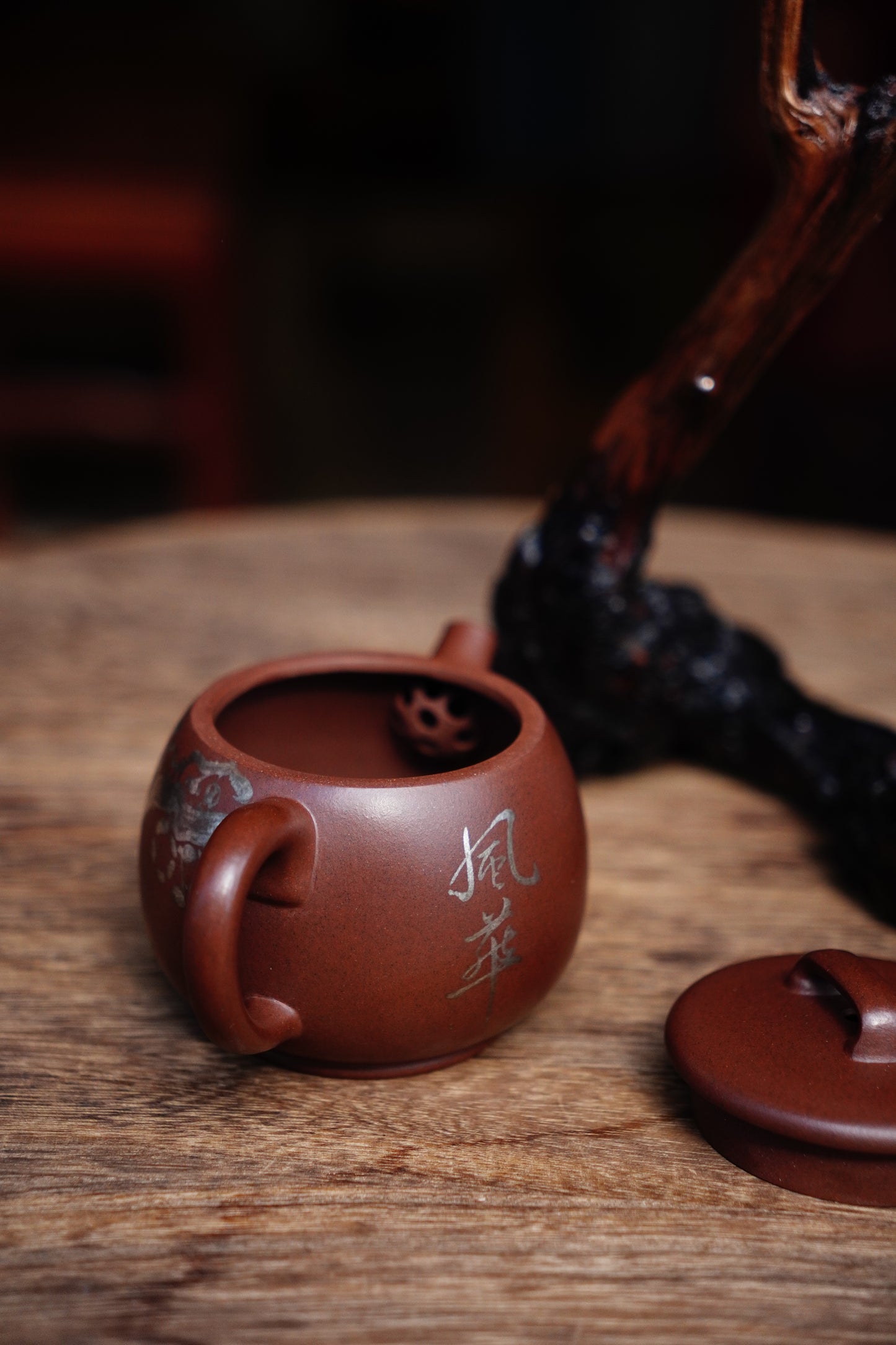 Handmade Wandang teapot,  Yixing Zisha clay