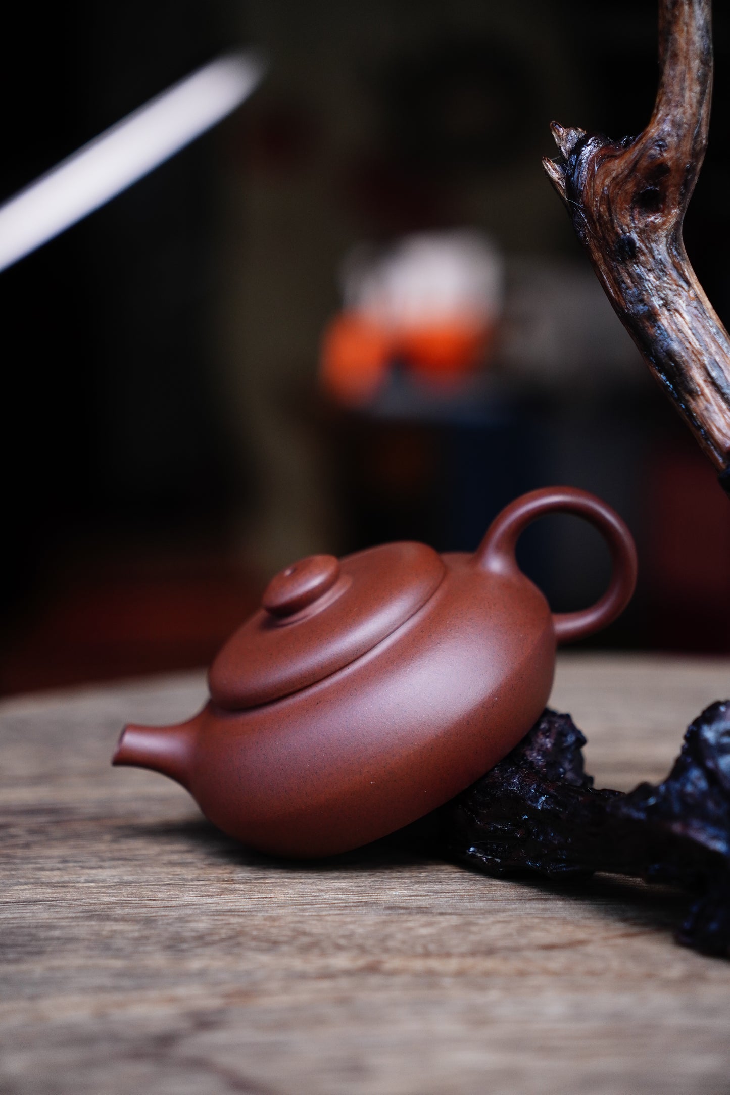 Handmade Hehuan teapot Zisha Yixing clay purple clay 160ml ceramic pottery, gonfu tea, Zen