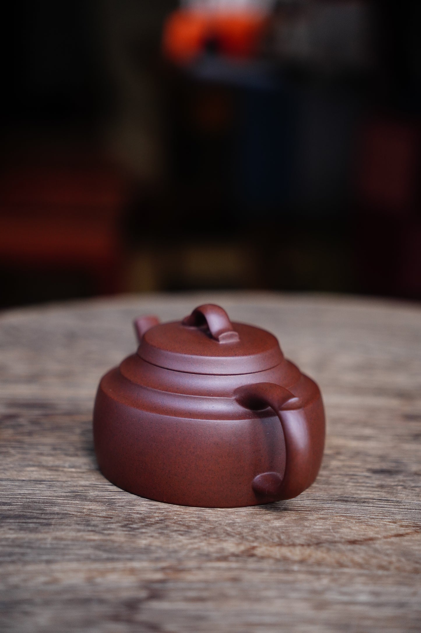 Handmade Xinqiao purple clay teapot 170ml Zen Gongfu tea