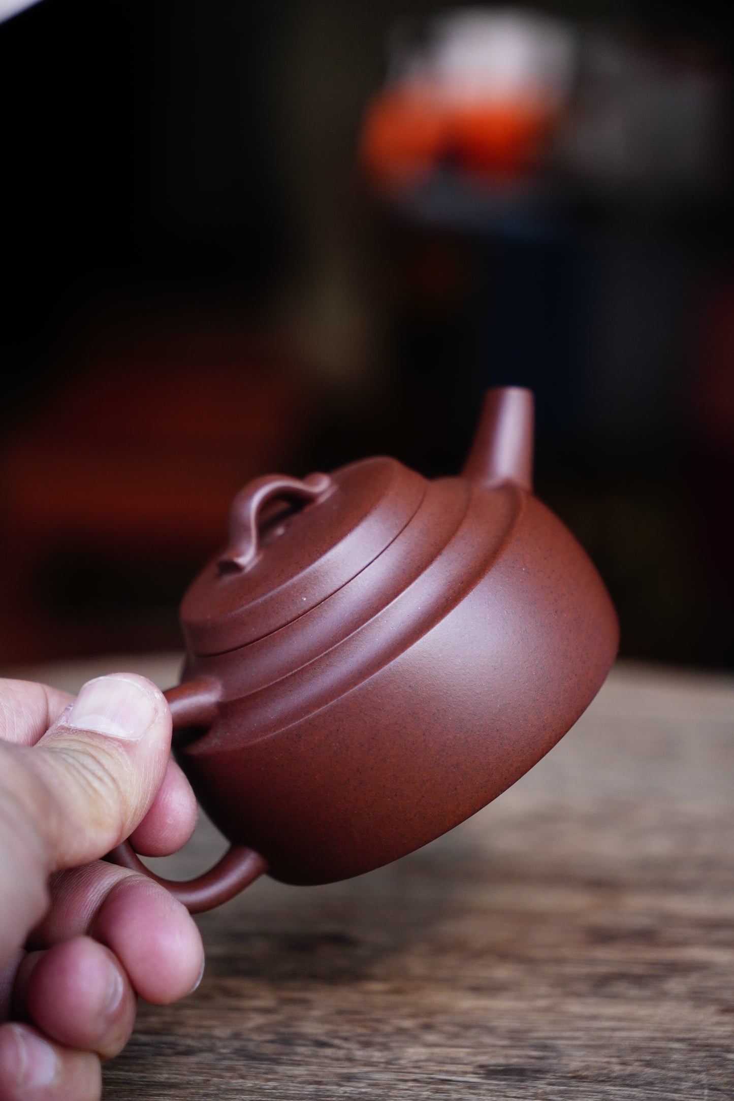 Handmade Xinqiao purple clay teapot 170ml Zen Gongfu tea