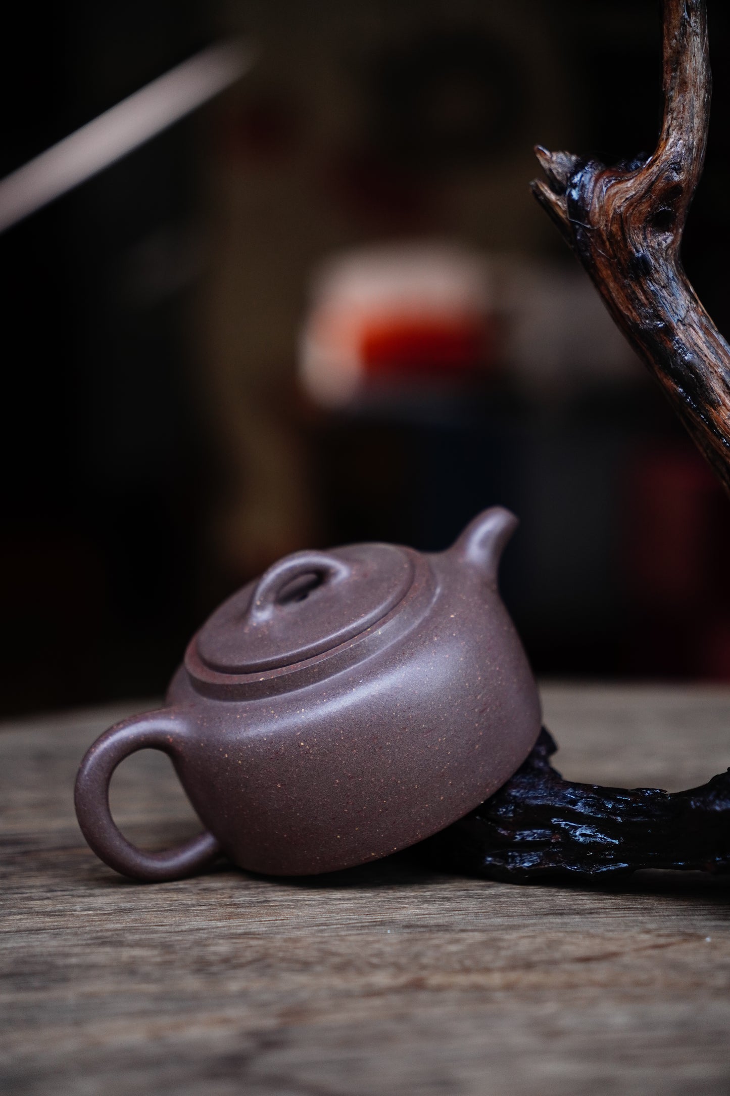 Full-Handmade Jinglan teapot, Old Duan clay, 170ml Collectible Zen Traditional Chinese Tea Art
