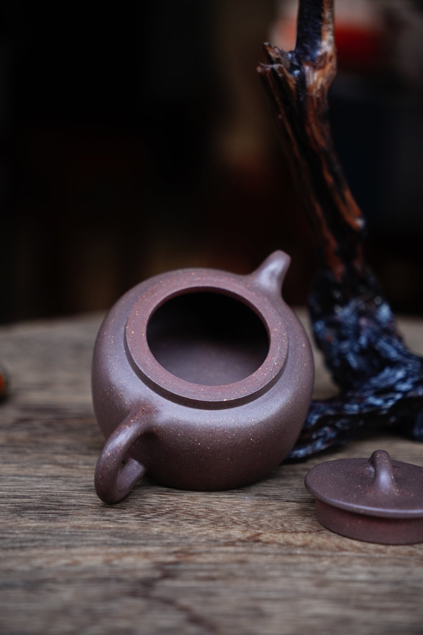 Full-Handmade Jinglan teapot, Old Duan clay, 170ml Collectible Zen Traditional Chinese Tea Art
