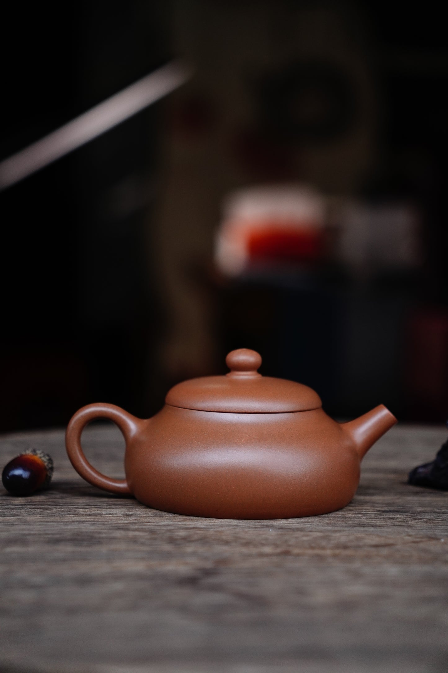 Full-Handmade Junyue  teapot, Qingpi clay, 180ml Collectible Zen Traditional Chinese Tea Art