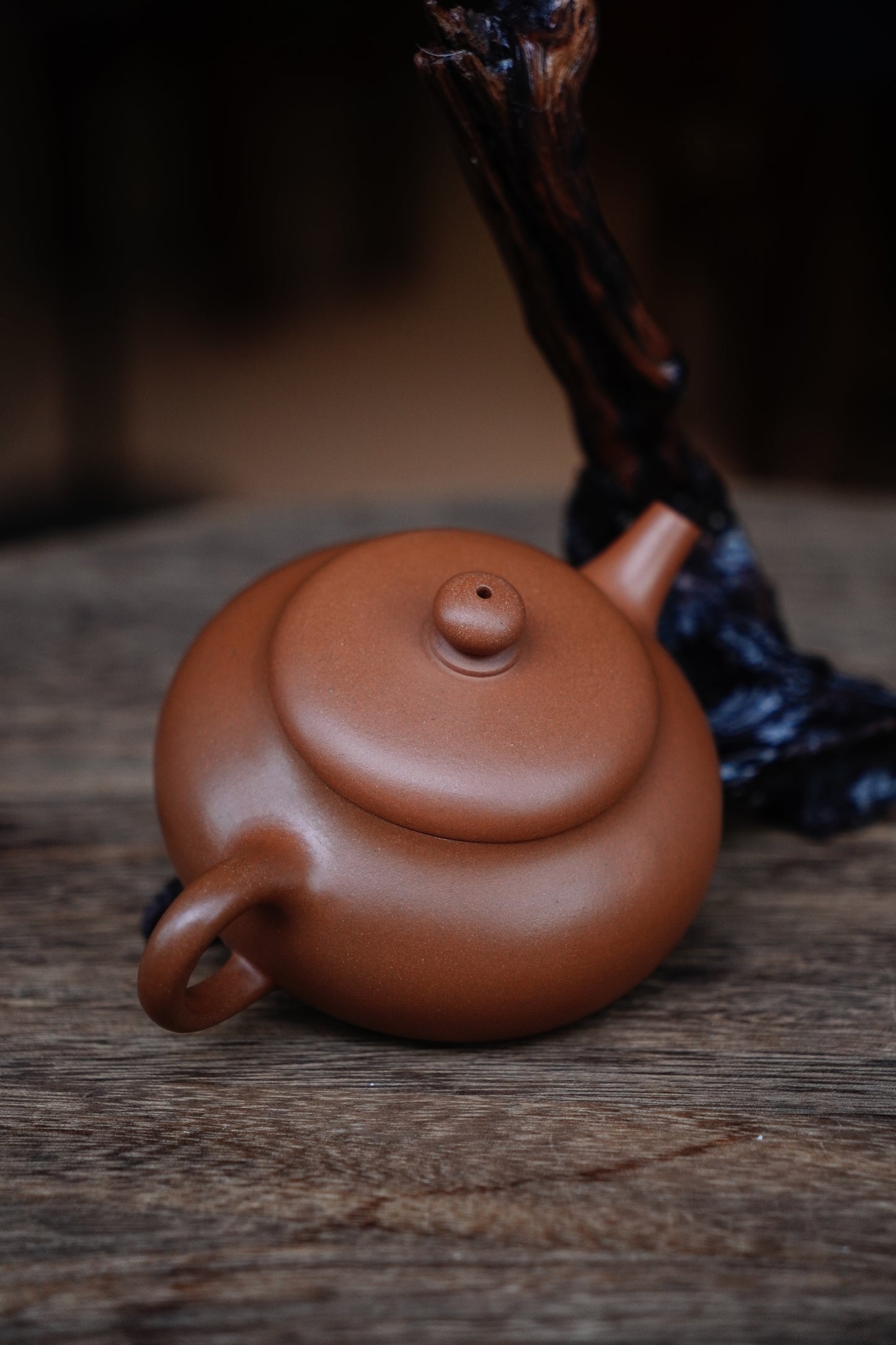 Full-Handmade Junyue  teapot, Qingpi clay, 180ml Collectible Zen Traditional Chinese Tea Art