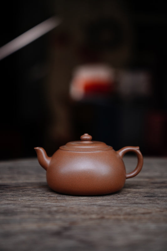 Full-Handmade gongdeng teapot, Qingpi clay, 130ml Collectible Zen Traditional Chinese Tea Art 130ml Piqing clay