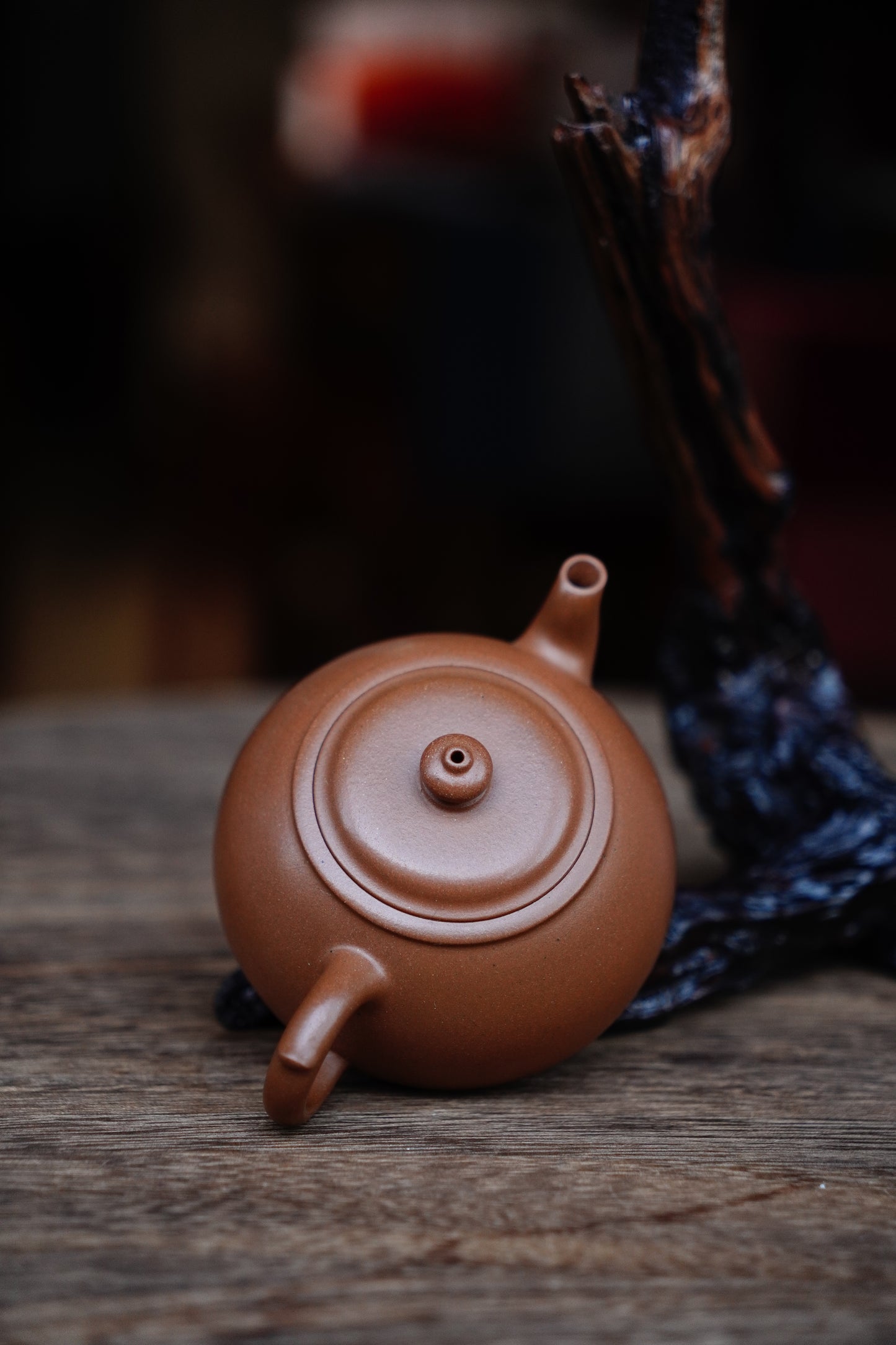 Full-Handmade gongdeng teapot, Qingpi clay, 130ml Collectible Zen Traditional Chinese Tea Art 130ml Piqing clay