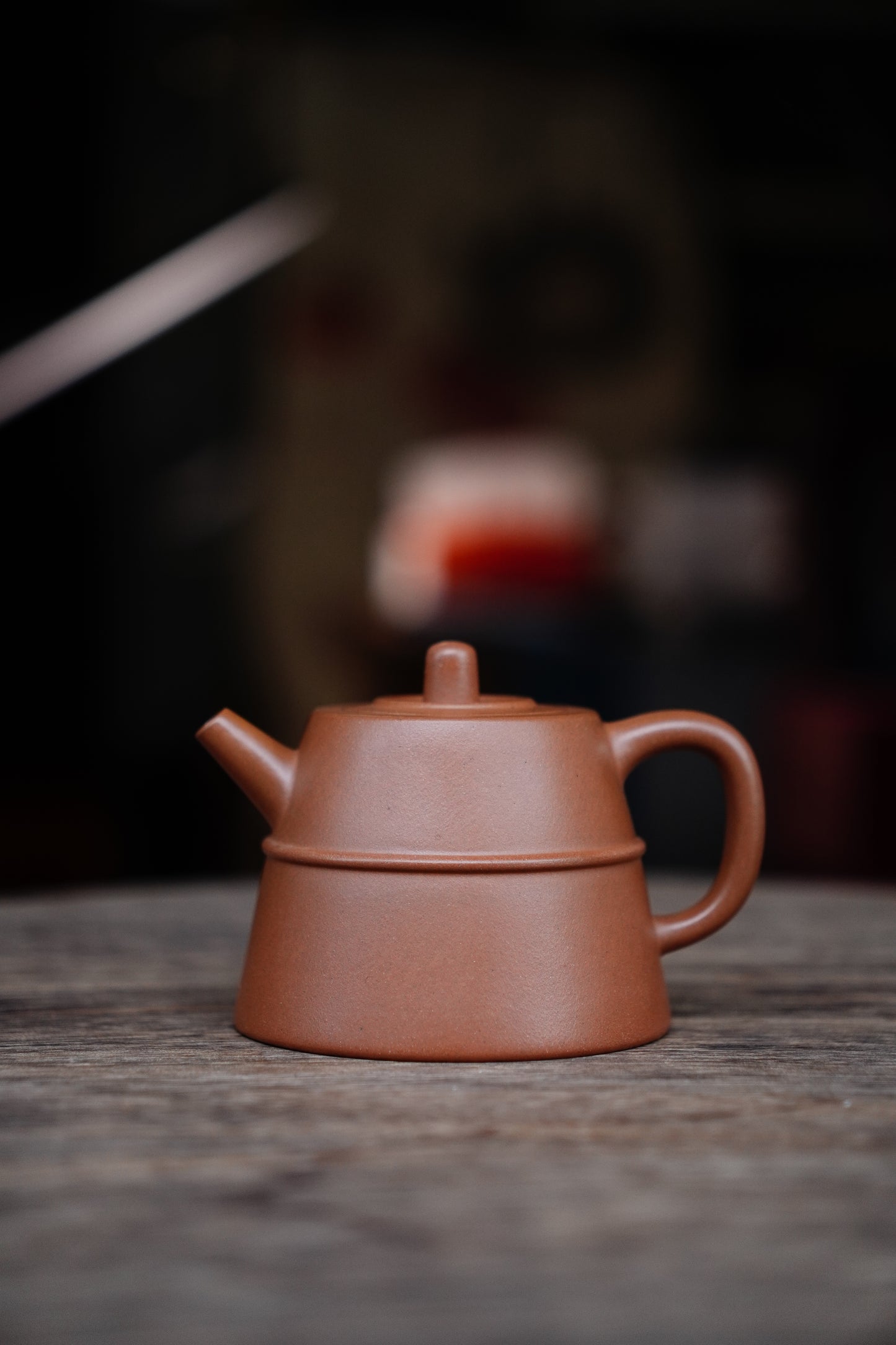 Full-Handmade Hanzhong teapot, Qingpi clay, 170ml Collectible Zen Traditional Chinese Tea Art