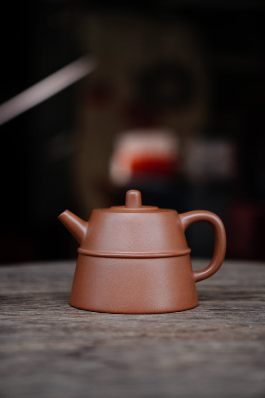 Full-Handmade Hanzhong teapot, Qingpi clay, 170ml Collectible Zen Traditional Chinese Tea Art