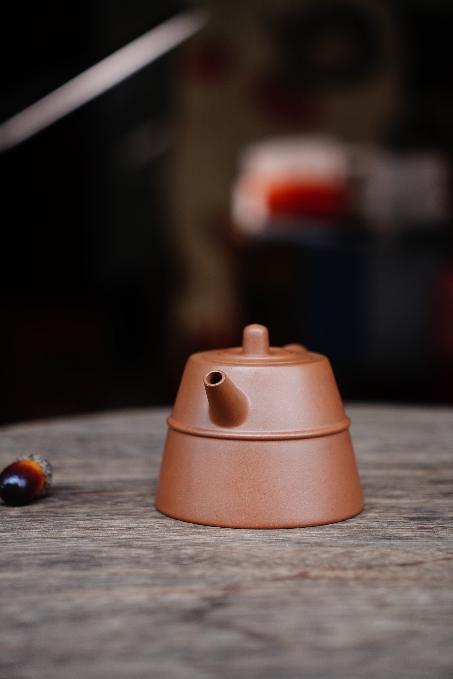 Full-Handmade Hanzhong teapot, Qingpi clay, 170ml Collectible Zen Traditional Chinese Tea Art