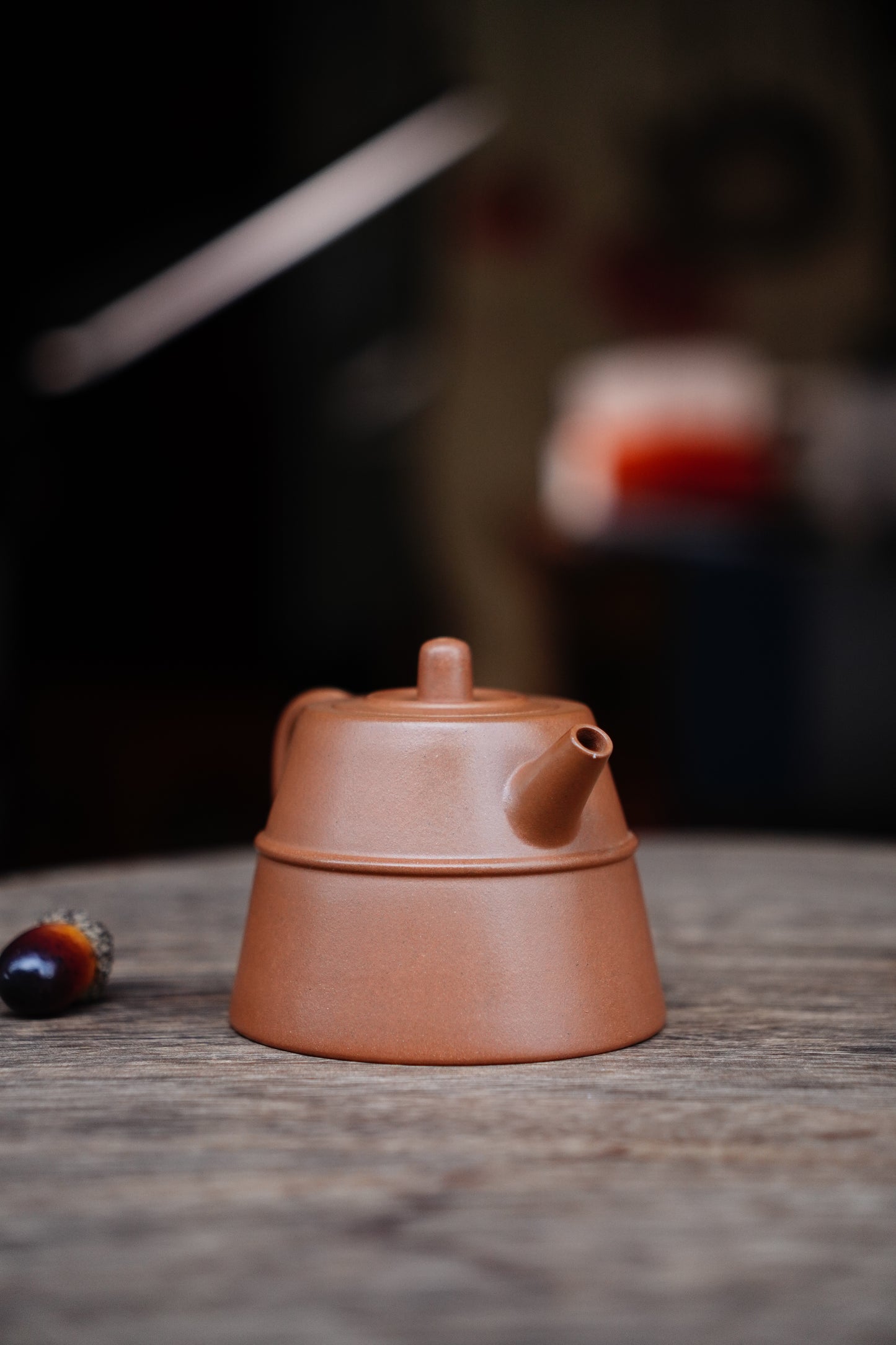 Full-Handmade Hanzhong teapot, Qingpi clay, 170ml Collectible Zen Traditional Chinese Tea Art